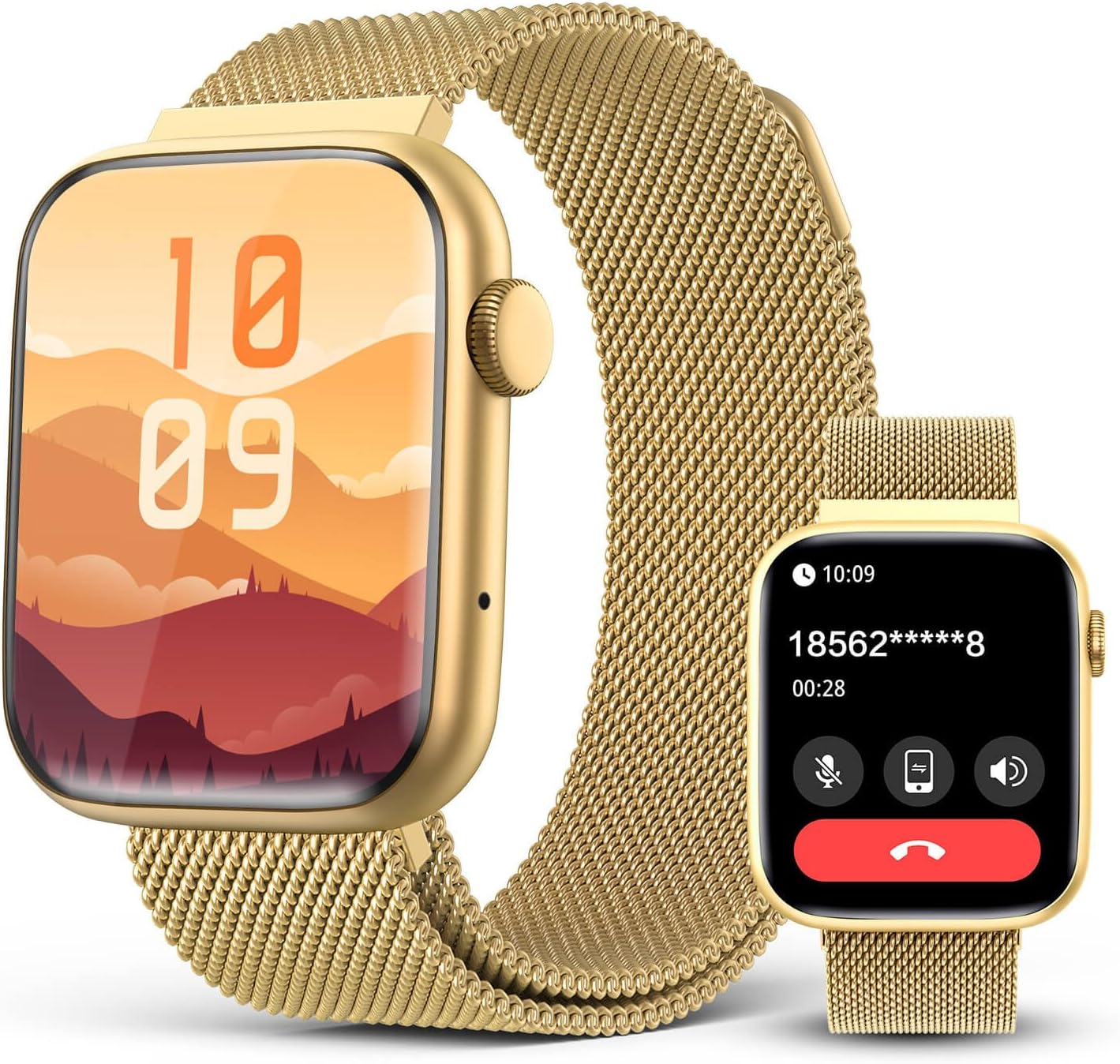 2025 Smart Watches for Women Men Blood Pressure, 1.9"AMOLED Display,AI Watch Face/Da GPT AI/AI Voice, 24/7 Heart Rate Stress Sleep Monitor, IP68 Waterproof, 123 Sports Fitness Tracker for Android iOS - Image 2