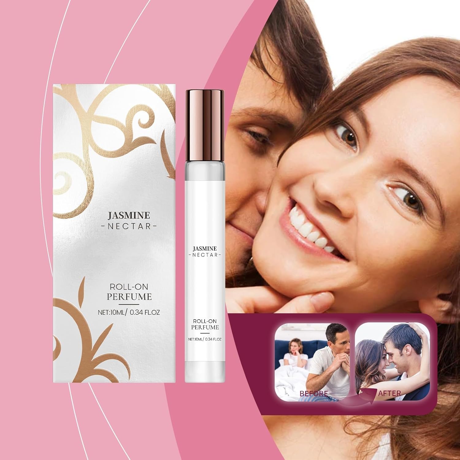 Roll-On Perfume for Women | Portable Roller Perfume | Long-lasting Sweet | Enhance Your Romance and Attraction| Jasmine Scent,10ML - Image 4