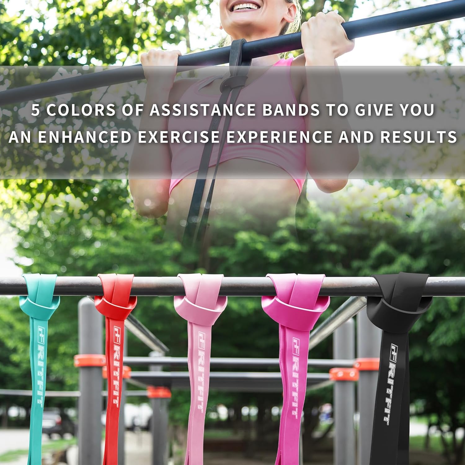 RitFit Pull Up Assist Band - Premium Resistance Band for Pull Up Assistance, Resistance Training, Body Stretching, Powerlifting, Mobility Training - Image 10