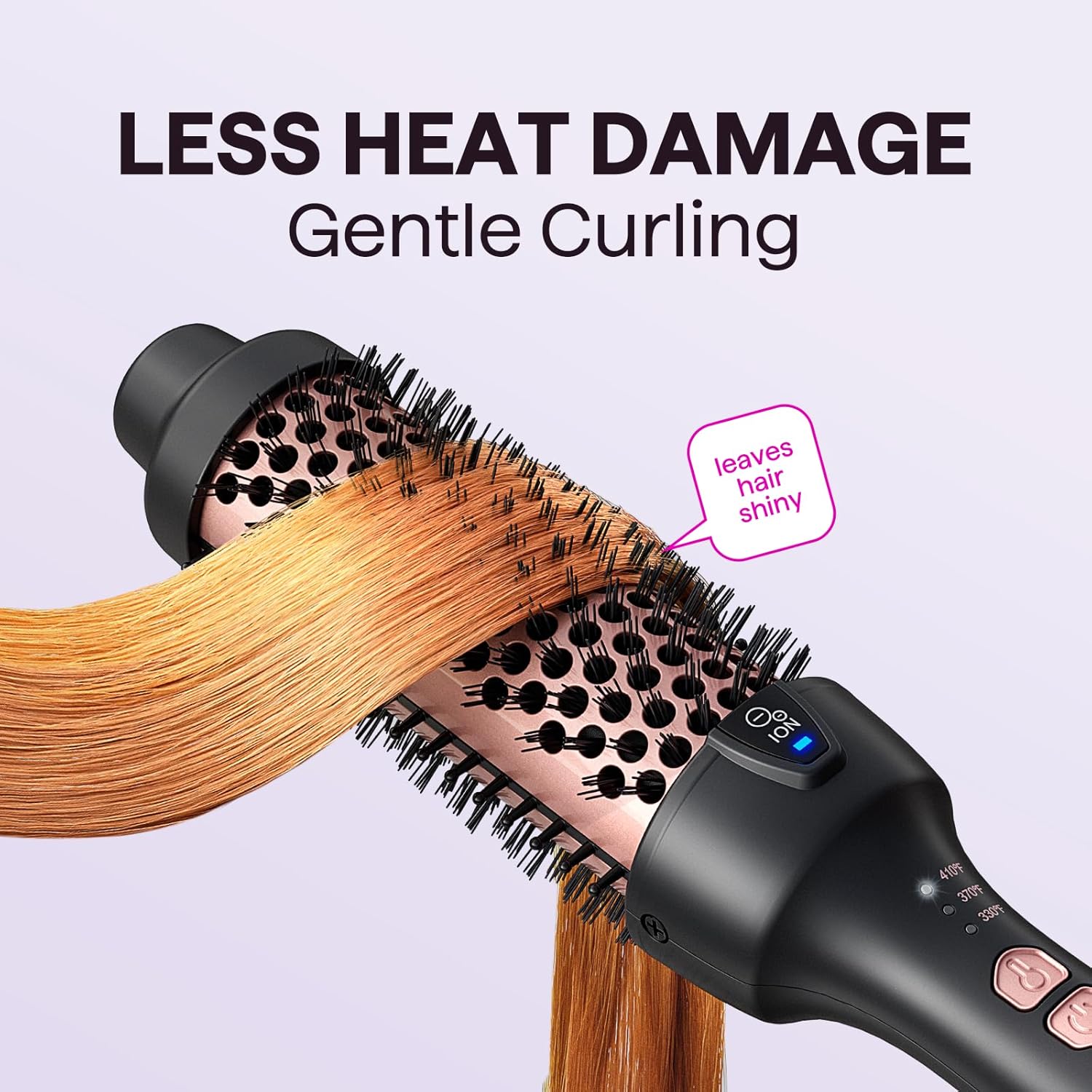 Wavytalk Updated Version Thermal Brush for Blowout Look, Blowout Express 1.5 Inch Ionic Thermal Round Brush Makes Hair Smoother Get Natural Curls, Dual Voltage, Easy to Use - Image 4