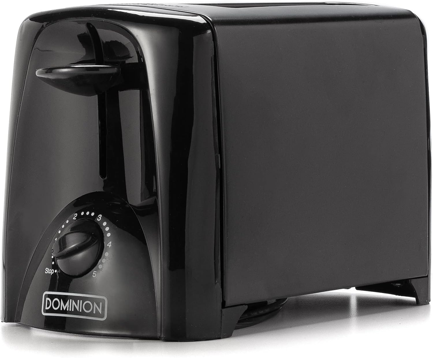 Dominion 2-Slice Toaster with Shade Control, Slide-Out Crumb Tray, Auto-Shutoff, Toast Lift, Black - Image 6