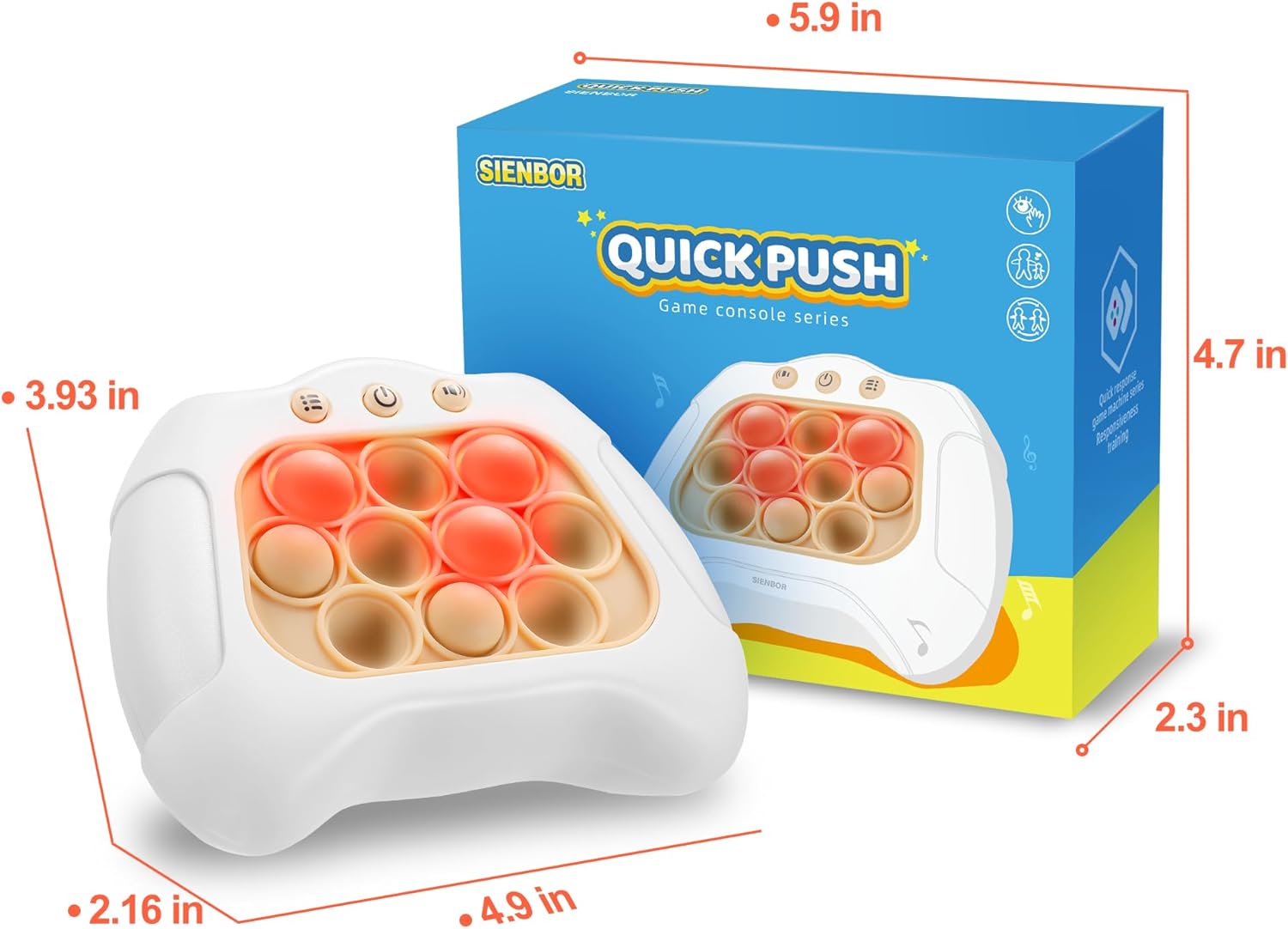 Handheld Game for Kids 6-12,4 Modes Games, A Toy Game Machine That Exercises Reaction Ability and Improves Concentration |Teens Boys & Girls Ages 3-12 Years Old & Up - Image 4