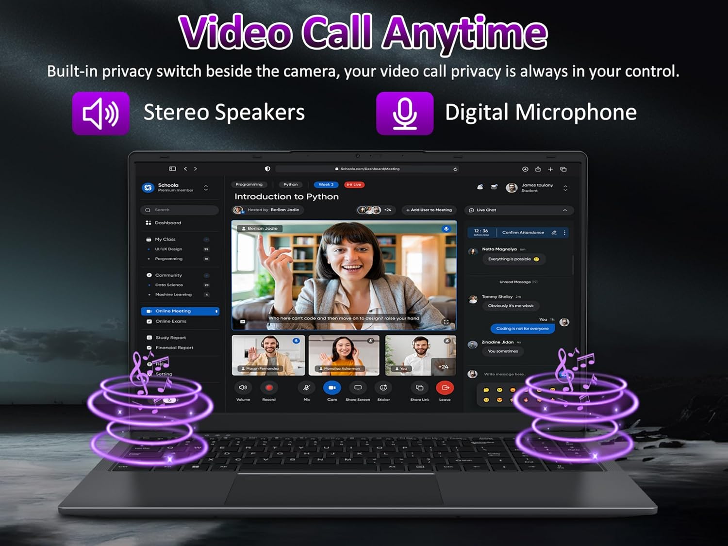 32GB RAM Laptop Computer with 1TB NVMe SSD, Intel N150 Quad-Core Processor(Up to 3.6GHz), 15.6" FHD IPS Display, 8000mAh Battery, Backlit Keyboard, Privacy Webcam, Fingerprint Unlock, Win11 Pro - Image 5