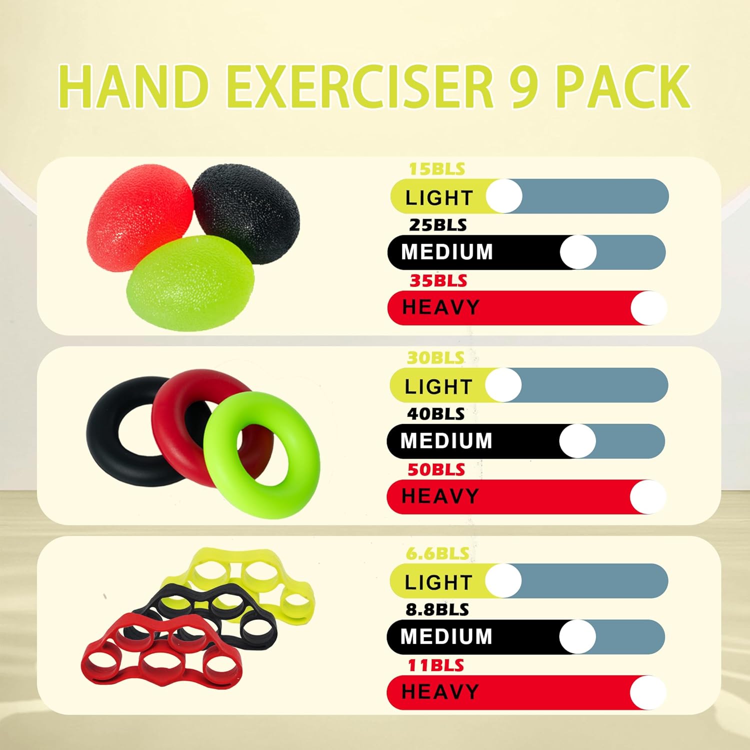 Grip Strength Trainer, Finger Strength Trainer for Grip Strength Training for Fingers, Wrists, and Hands for Home, Office, Gym, Climbing, Athletes, Musicians, and Therapy - Image 3