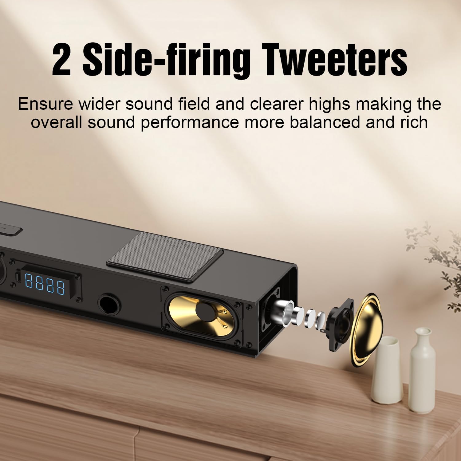 Hiwill Enhanced 5.1.2ch Dolby Atmos Soundbar, Home Theater Surround Sound System for TV, Sound Bar for Smart TV with 6.5" Subwoofer, 2 rear and 2 up-firing drivers, 2 side-firing tweeters, Nimbus A512 - Image 8