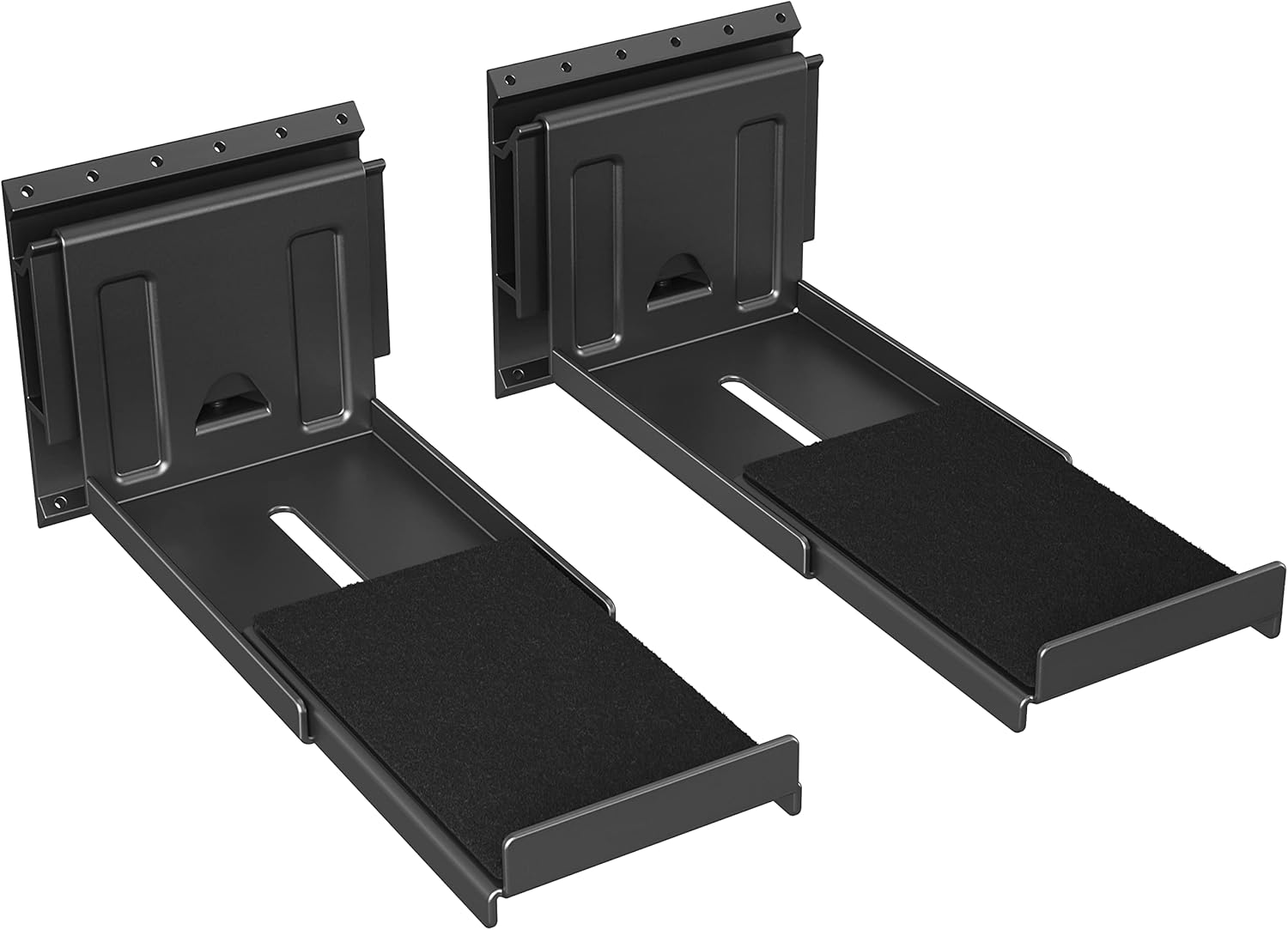 USX MOUNT Studless Soundbar Wall Mount, Universal Drywall Sound Bar Wall Brackets, Works with Most Soundbars, Holds up to 22 Lbs, Depth Adjustable 4.13-6.3'', Removable and Lockable - Image 2