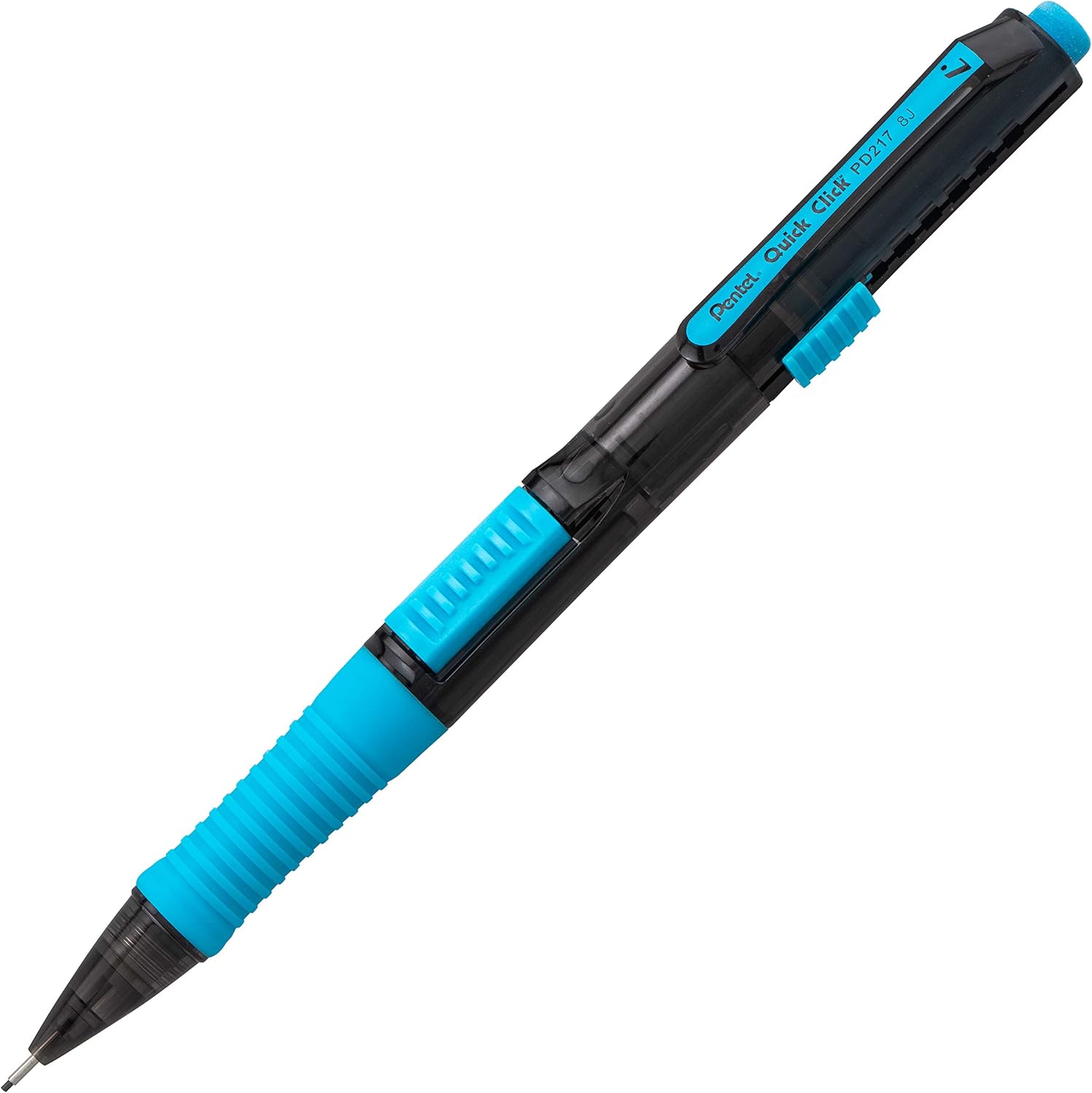 Pentel Quick Click POP Mechanical Pencil, (0.7mm), Includes Refill Lead and Erasers, Pack of 8 Pencils (PD217LEBP8) - Image 3
