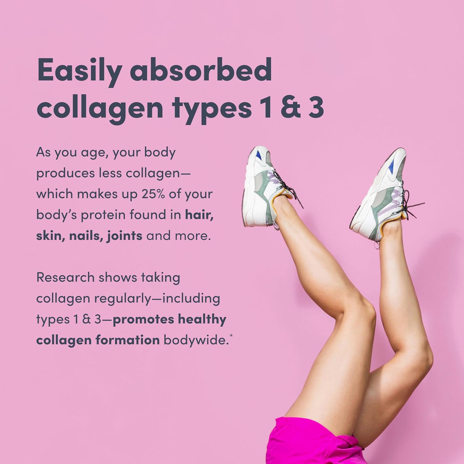 NeoCell Super Collagen Peptides, 10g Collagen Peptides per Serving, Gluten Free, Keto Friendly, Non-GMO, Grass Fed, Healthy Hair, Skin, Nails and Joints, Unflavored Powder, 7 oz., 1 Canister - Image 6