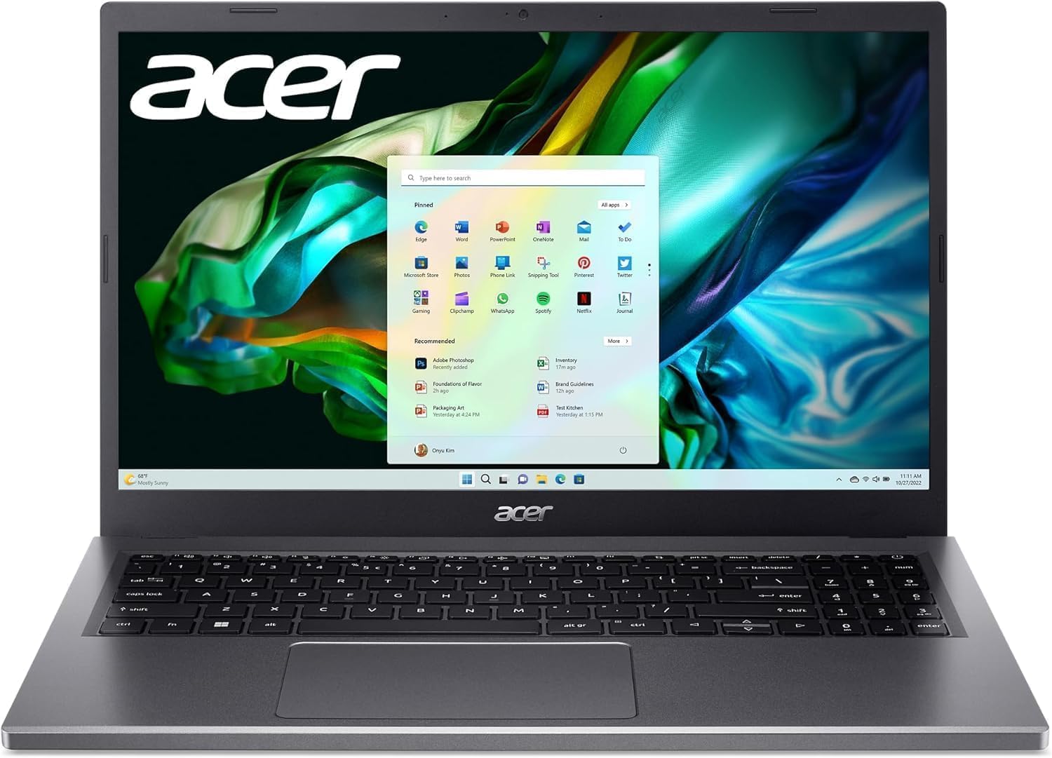acer Aspire 5 15.6" FHD Touchscreen Laptop Computer, 13th Gen Intel Core i5-13420H, 8GB LPDDR5 RAM, 1TB SSD, Intel UHD Graphics, Webcam, Wi-Fi 6E, HDMI, Windows 11 Pro - Image 2