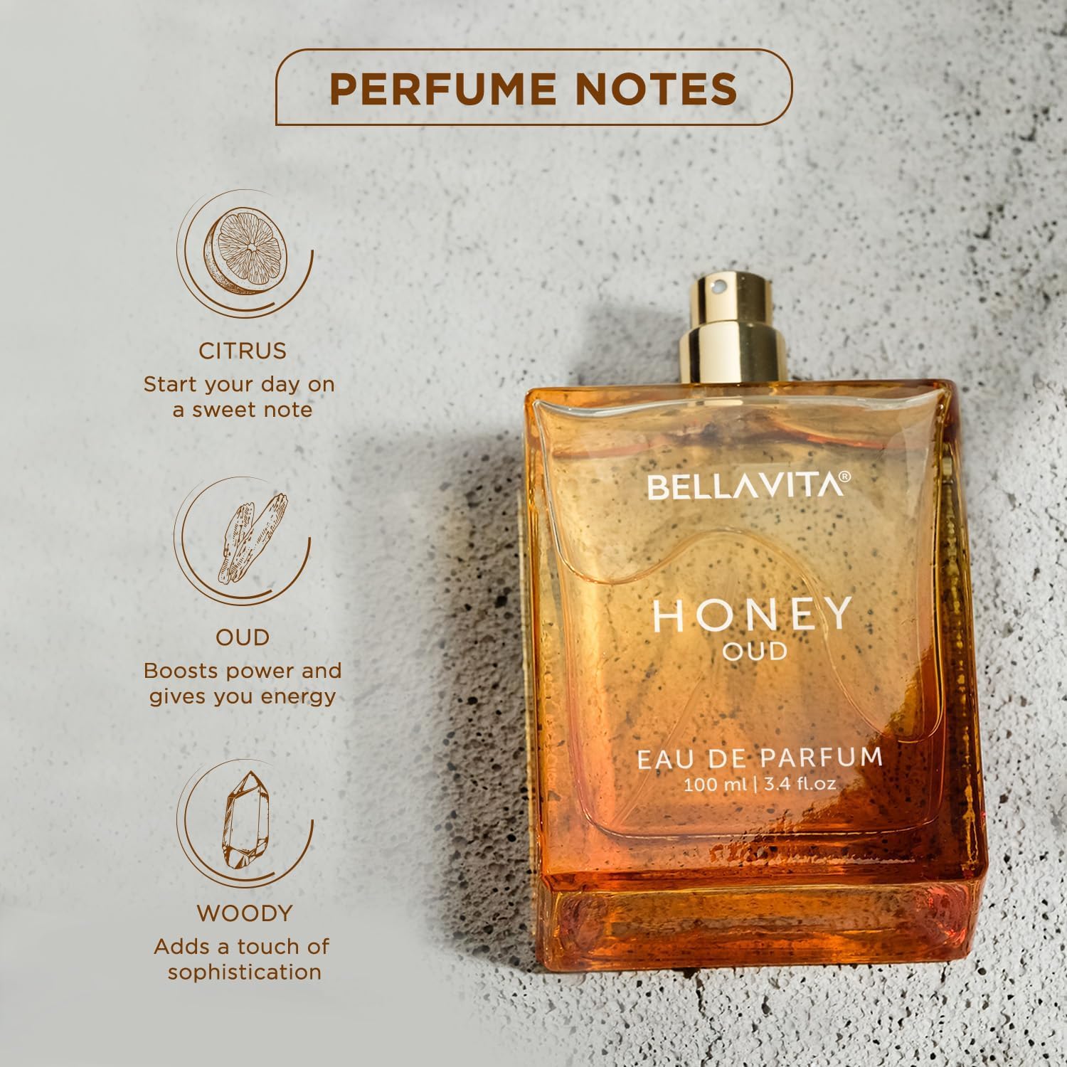 Honey Oud Eau de Parfum (3.4 fl. oz.) | Patchouli, Vanilla, Bergamot, Floral & Spicy + Made with Clean & Vegan Essentials Oils + Cruelty Free | Long-Lasting Unisex Fragrance - Image 6
