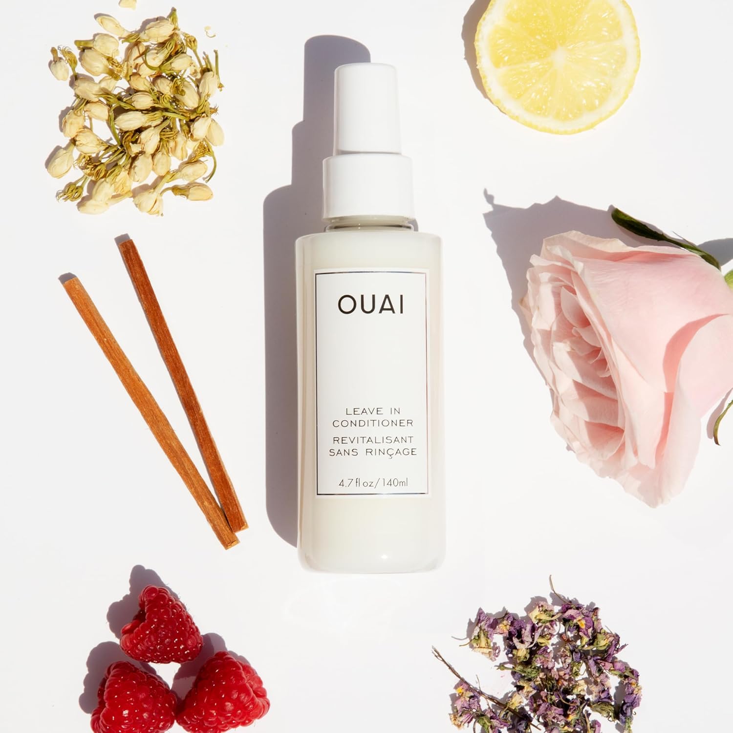 OUAI Leave In Conditioner & Heat Protectant Spray - Prime Hair for Style, Smooth Flyaways, Add Shine and Use as Detangling Spray - No Parabens, Sulfates or Phthalates (1.5 oz) - Image 7