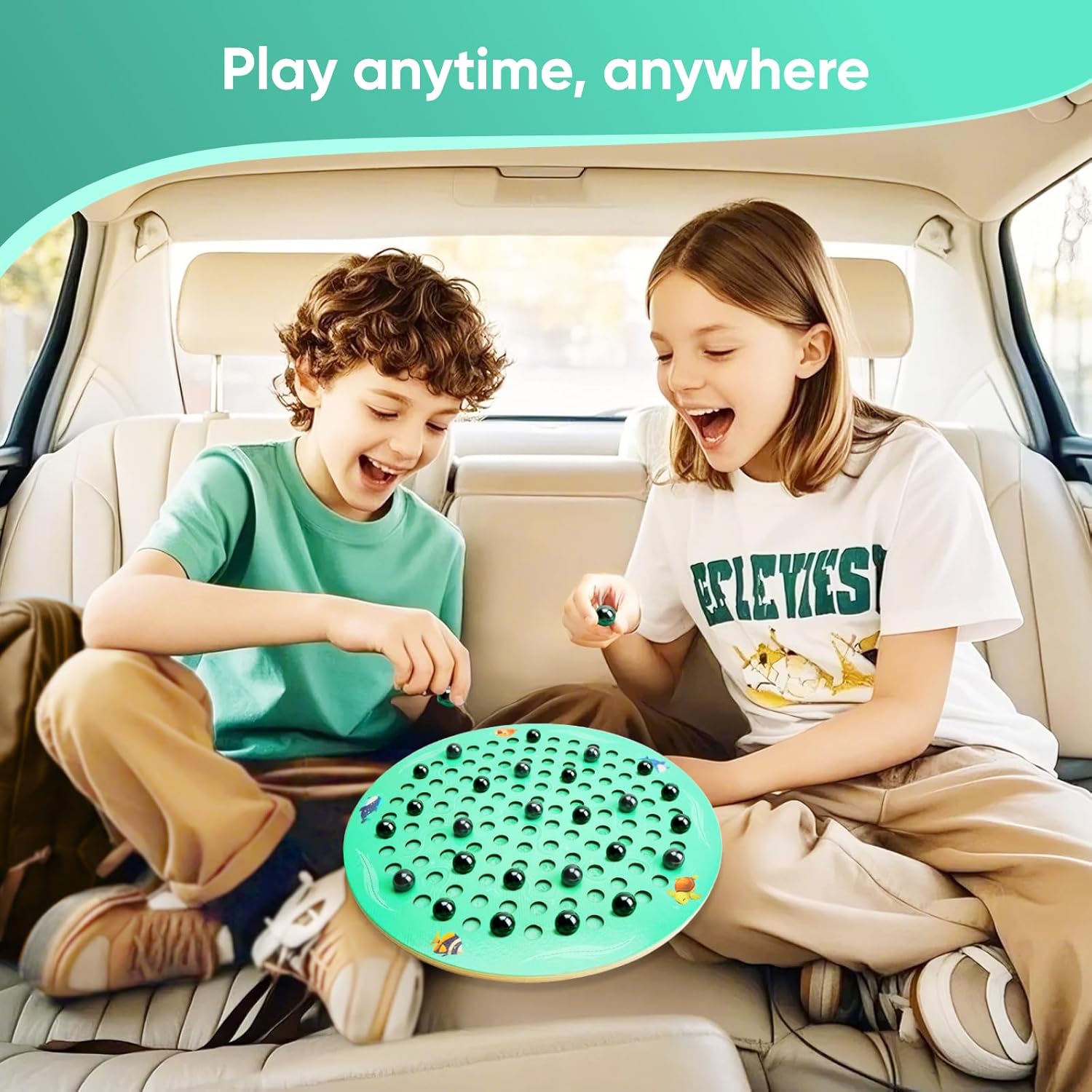 Magnetic Chess Game with Wooden Chess Board Magnetic Chess Set with 30Pcs Magnetic Balls Magnet Game for Kids Adults Seniors Best Board Game for Family Games Night Party Game Travel Game - Image 6
