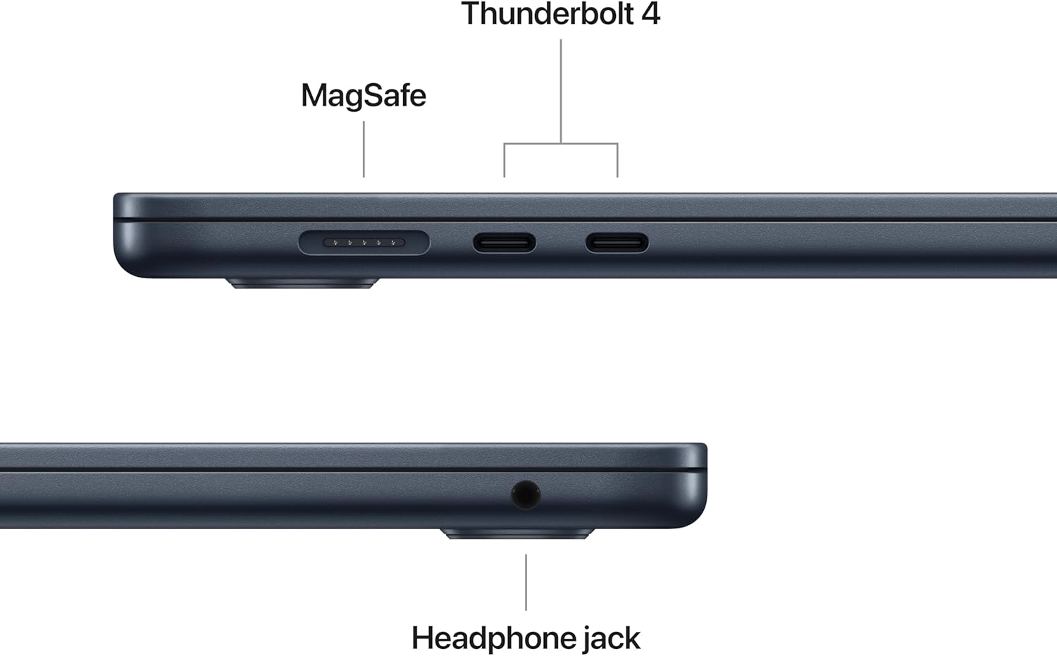 Apple 2025 MacBook Air 15-inch Laptop with M4 chip: Built for Apple Intelligence, 15.3-inch Liquid Retina Display, 16GB Unified Memory, 256GB SSD Storage, 12MP Center Stage Camera, Touch ID; Midnight - Image 7
