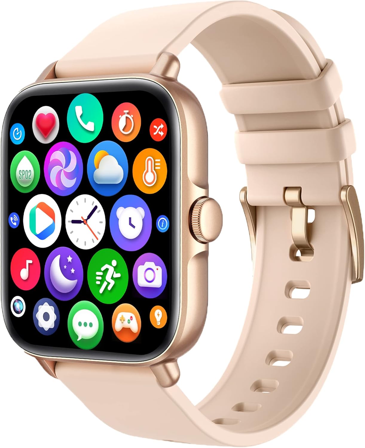 Smart Watch (Answer/Make Call), 1.7" Smartwatch Fitness Tracker for Android and iOS Phones with Heart Rate Sleep Tracking, 28 Sport Modes, Blood Oxygen, Ai Voice Control,Fitness Watch for Women Men - Image 2