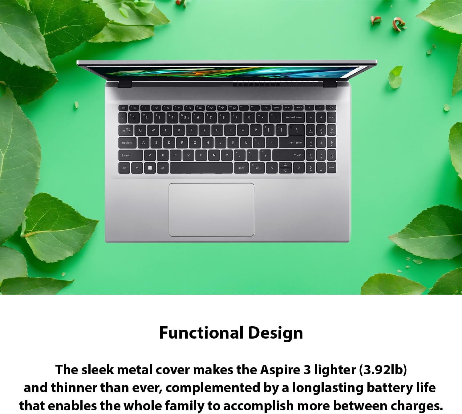 acer Aspire 3 Laptop | 15.6" FHD (1920 x 1080) Display | AMD Radeon | 8-Core AMD Ryzen 7-5700U | 32GB RAM | 1TB SSD (512GB PCIe SSD withHP P500 512GB Portable SSD) | WiFi-6 | Windows 11 Home - Image 9