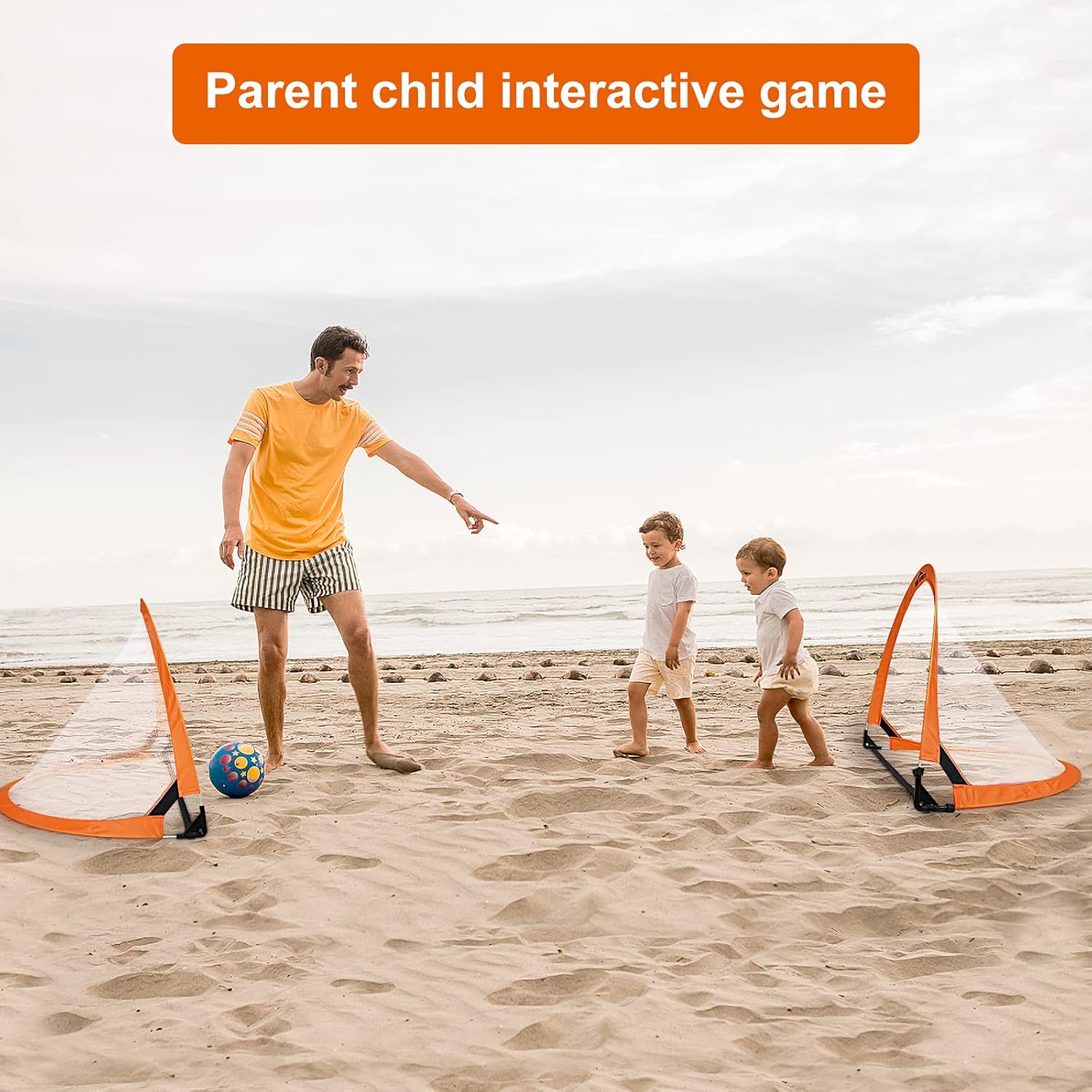 Foldable Pop Up Soccer Goal Pro 2 Portable Soccer Nets with Carrying Case and Training Cones,Practice in Backyard,School,Kids and Adults,Choose from 2.5', 4' Sizes - Image 6