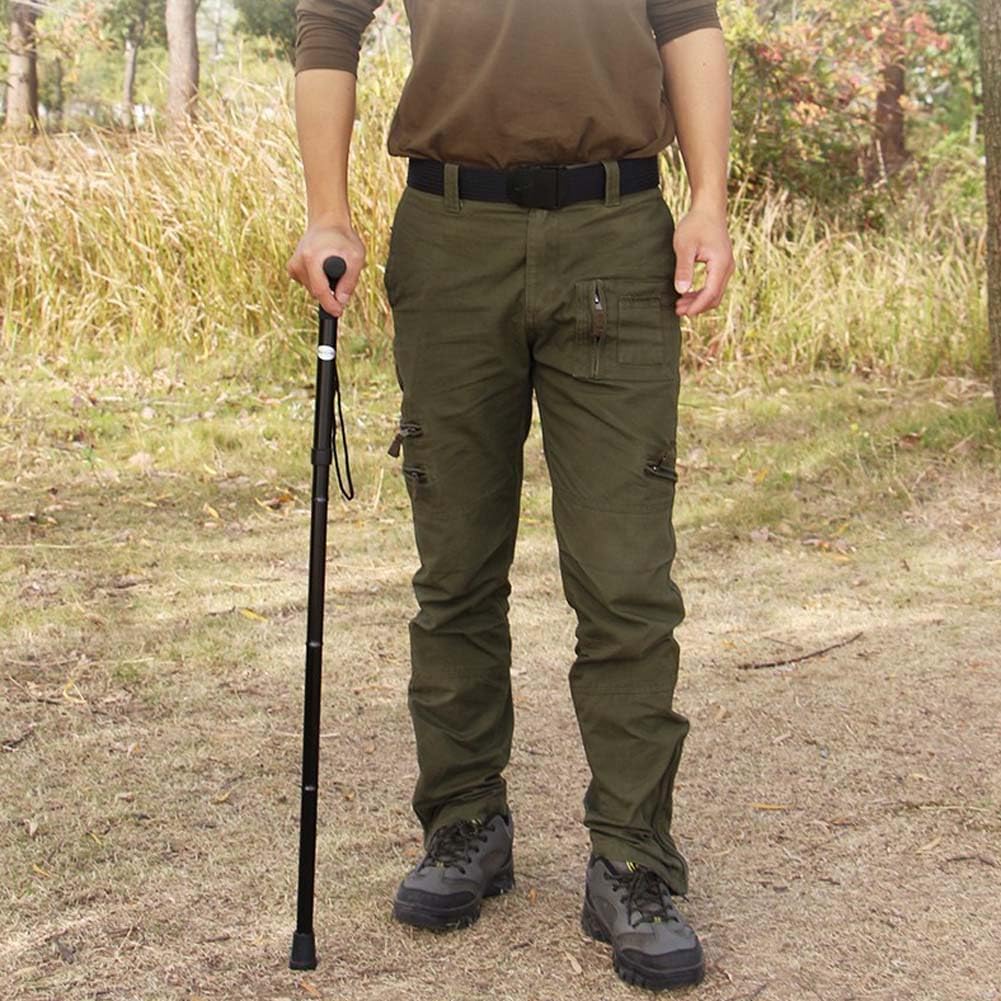 Aluminum Alloy Walking Sticks & Foldable Anti-Slip Hiking Stick - Length Adjustable for Elderly - Image 6