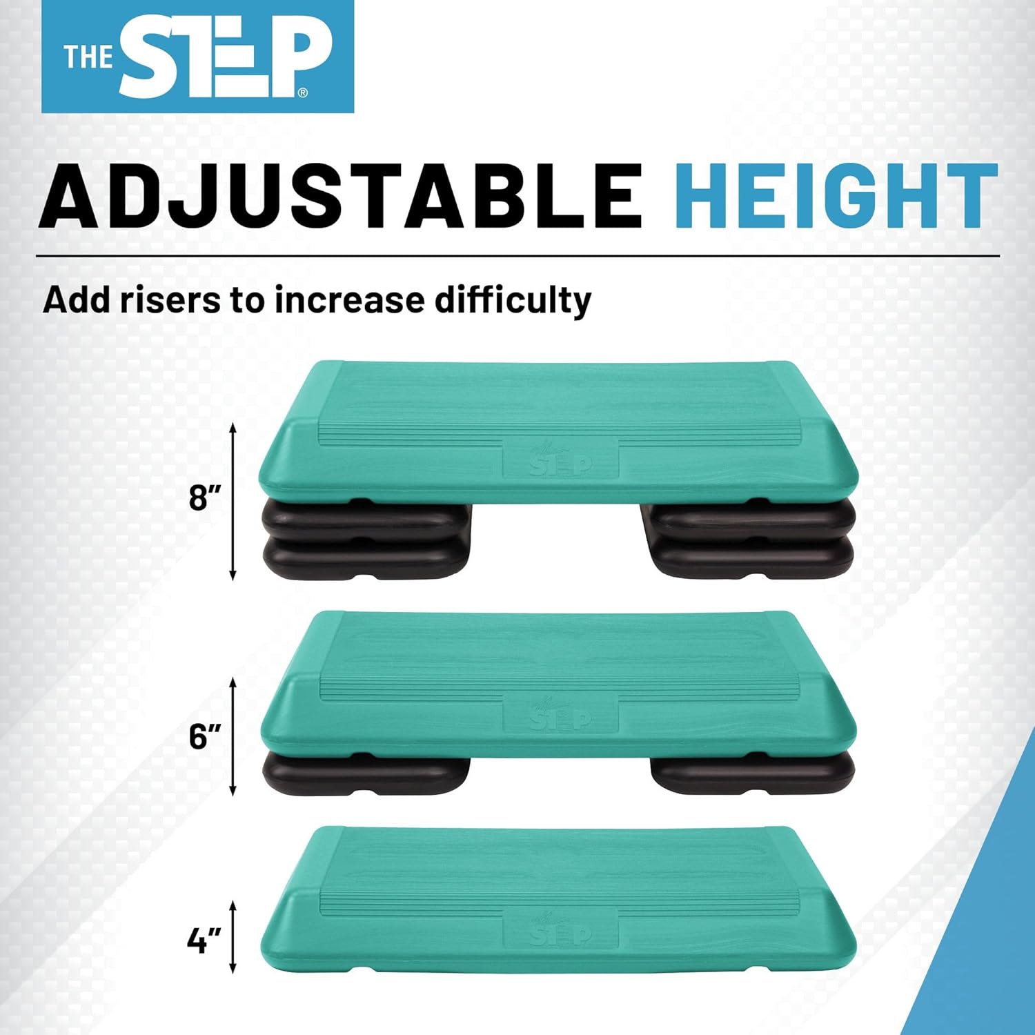 Freestyle STEP Exercise Step Platform, Circuit Size Stepper for Exercise at Home with 2 Risers - Image 6