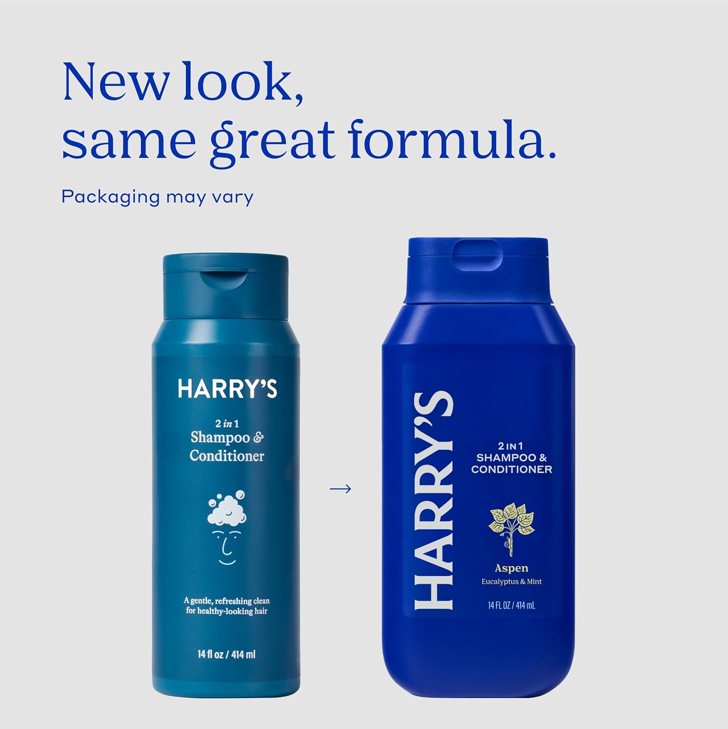 Harry's Men's 2 in 1 Shampoo and Conditioner for All Hair Types, Aspen Scent, 14 Fl Oz, Pack of 3 - Image 4