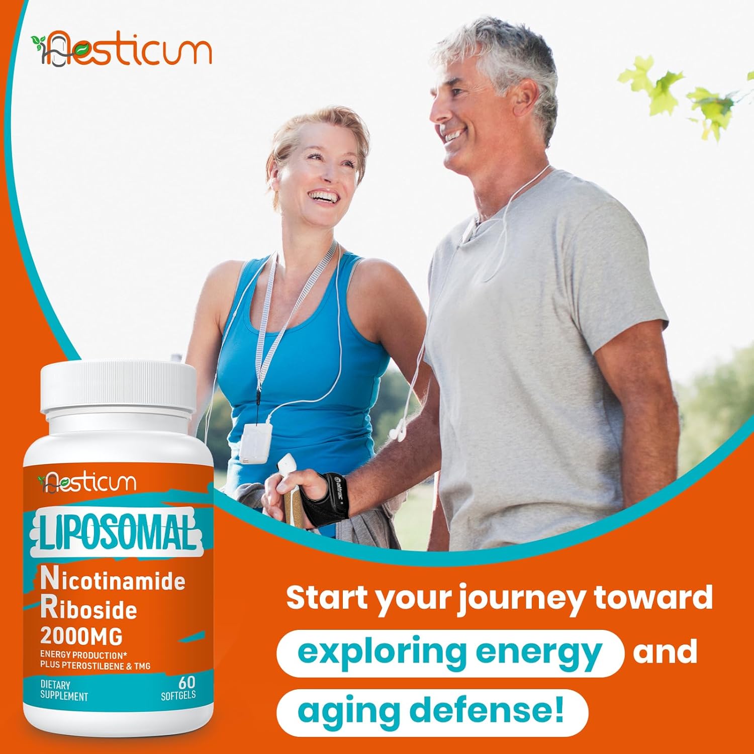2000 MG Liposomal Nicotinamide Riboside Supplement with TMG & Pterostilbene, High Bioavailability NAD+ Boosting Supplement, Superior to Niacinamide for Energy, Immunity, Age Resistance, 60 Softgels - Image 7