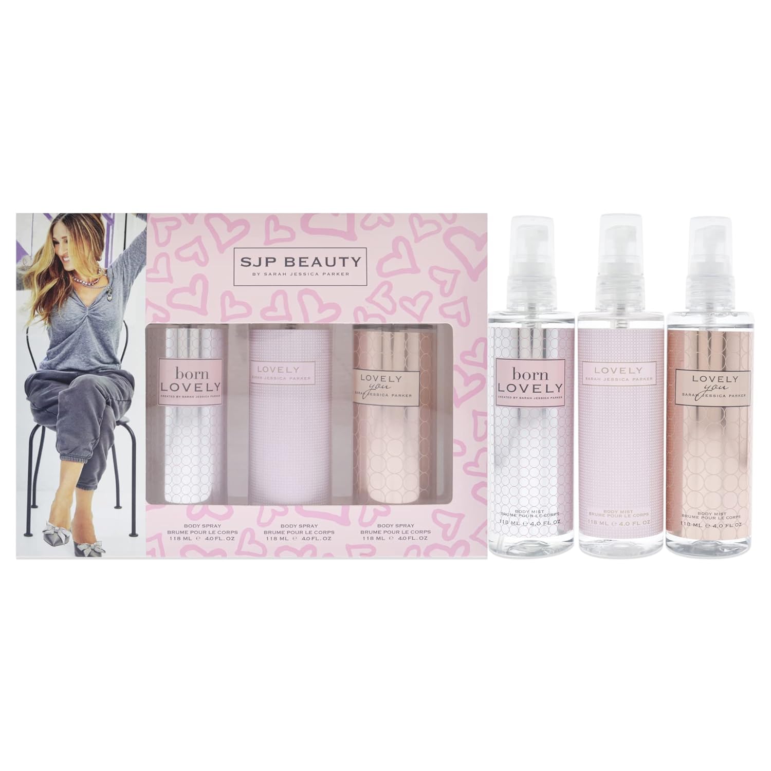 Lovely by Sarah Jessica Parker for Women - 3 Pc Gift Set 4oz Lovely Body Spray, 4oz Born Lovely Body Spray, 4oz Lovely You Body Spray - Image 2