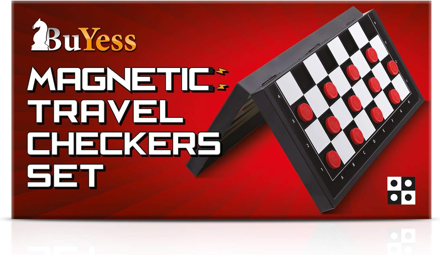 Magnetic Checkers Board Game and Magnetic Checker Pieces, 9.8 x 9.8 inches Mini Portable Travel Set - Image 8