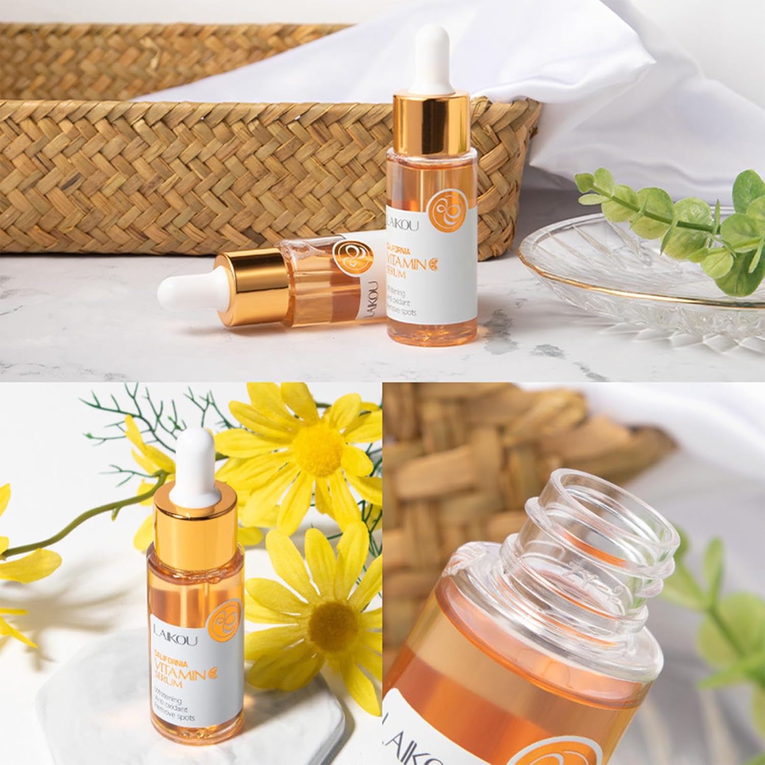 Vitamin C Skincare Set For Teen Girls Skin Care Set With Vitamin C Serum,Toner,Cleanser,Eye Cream,Face Cream,Sunscreen, Travel Skincare Set For Girls, Birthday Gifts for Womens - Image 7