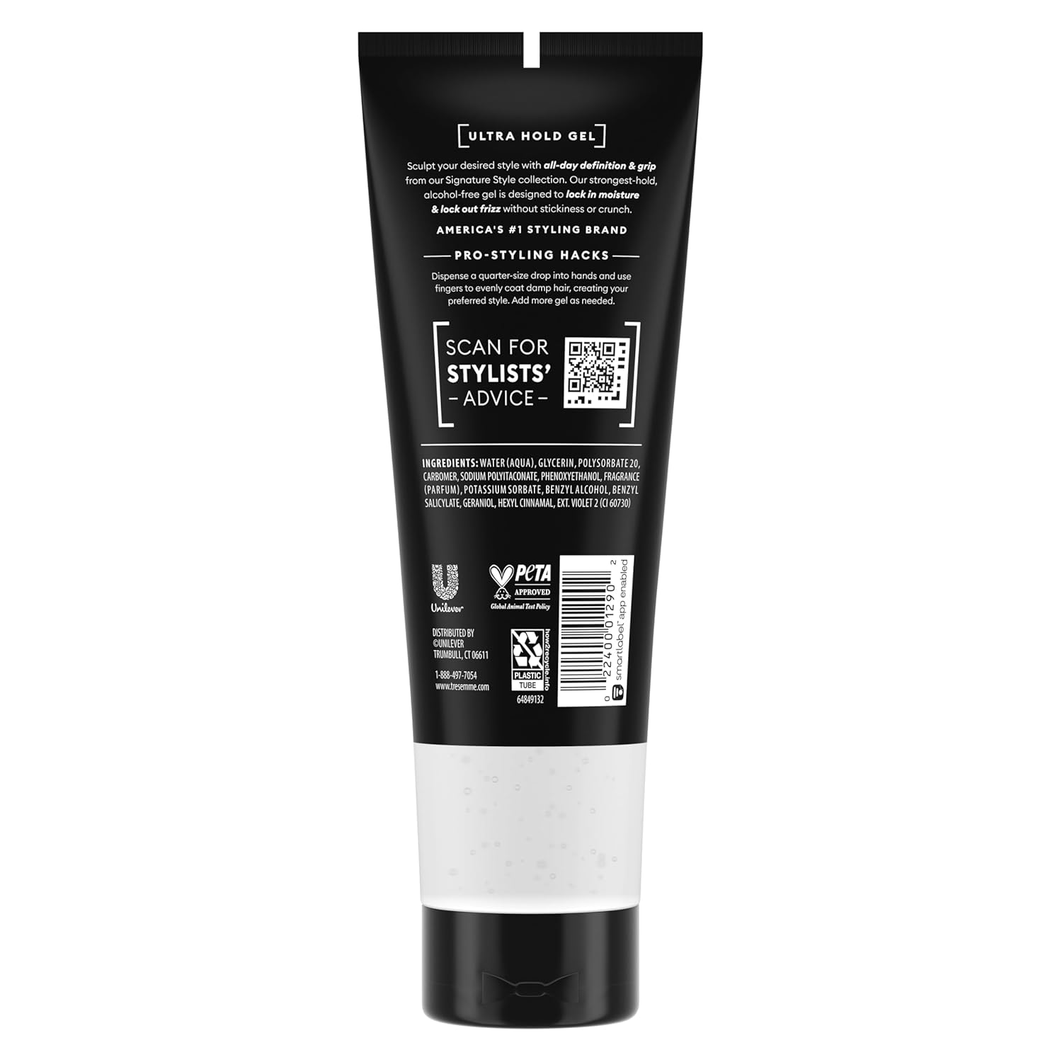 TRESemmé Alcohol-Free Gel Ultra Hold for 24H Frizz Control, with Pro Lock Technology, 9 oz - Image 3