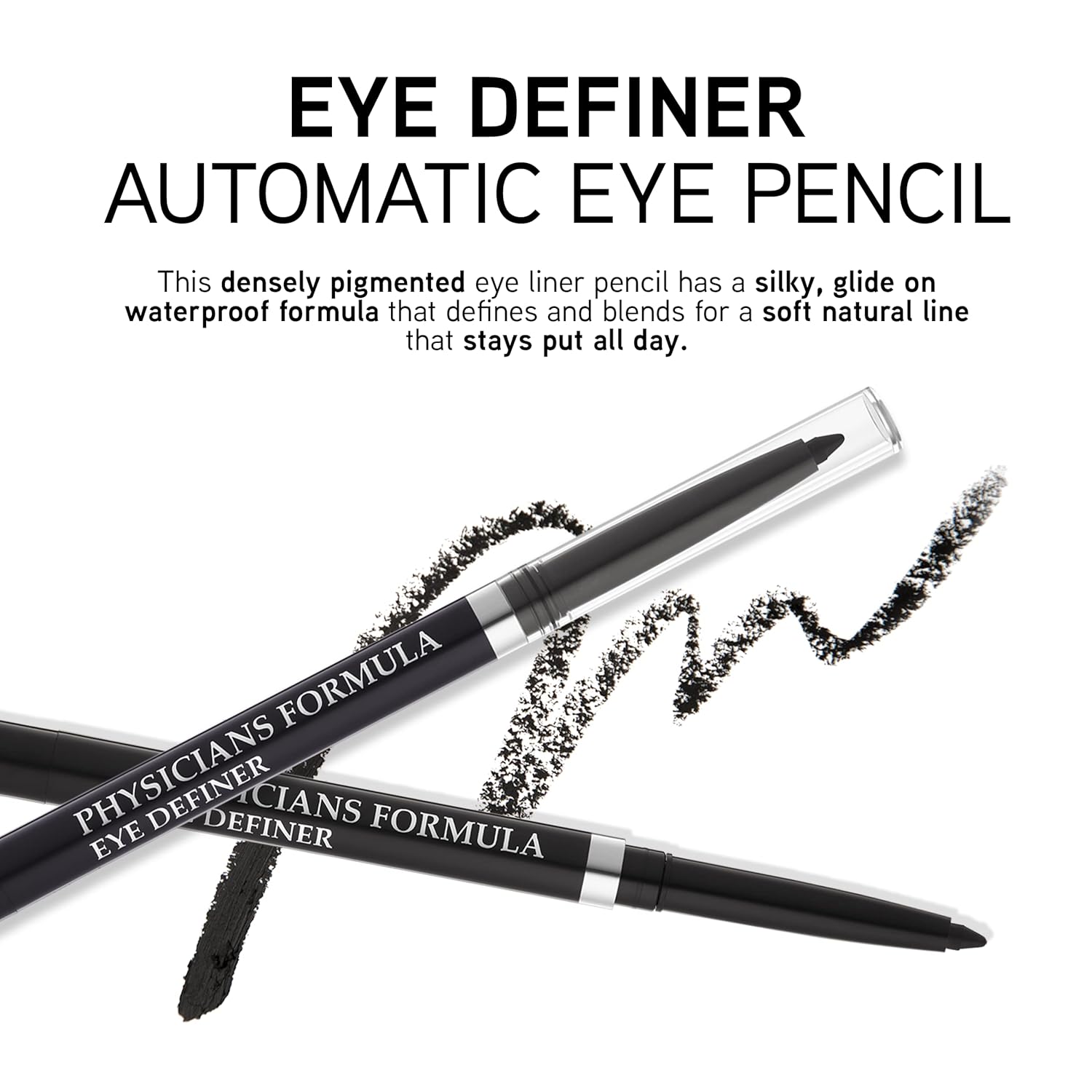 Physicians Formula Eye Definer Automatic Eyeliner Pencil Ultra Black | Dermatologist Tested, Clinicially Tested - Image 3