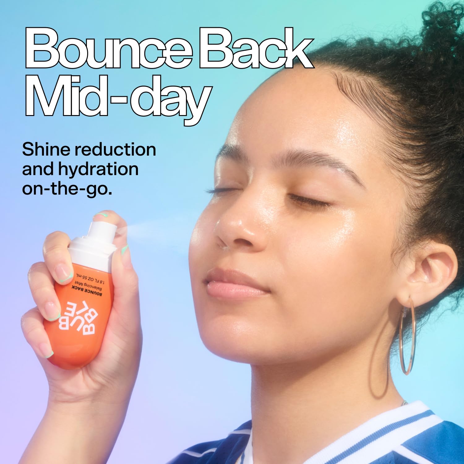 Bubble Skincare Bounce Back Balancing Facial Toner Mist - Hydrating Toner Spray + Pore Minimizer Made with Sea Water and Niacinamide to Help Improve Texture & Radiance (55ml) - Image 4