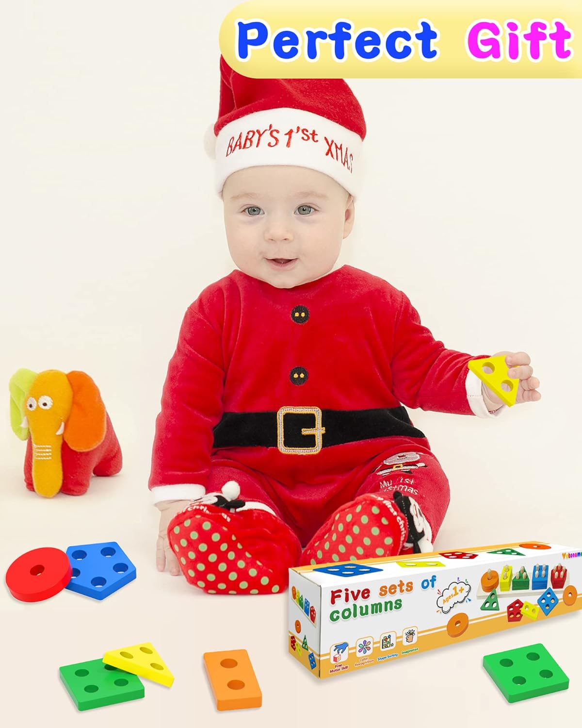 Yetonamr Montessori Toys for 1 2 3 Years Old Boys Girls Birthday Gifts, Wooden Sensory Toys for Ages 2-4 Kids Baby, Toddler Learning Toy Activities Puzzles Ages 1-3 - Image 8