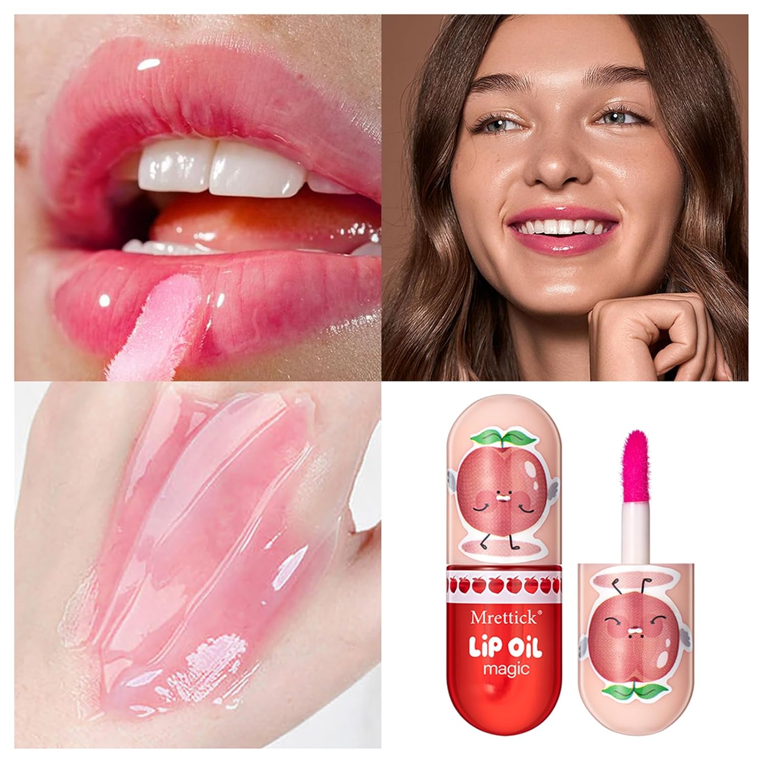 3PCS Lip Gloss,Hydrating Lip Oil Tinted Set | Long Lasting | Non-Sticky | High Shine for Plumper Looking Lips,Moisturizing Lip Oil Gloss for Lip Care and Dry Lips - Image 3