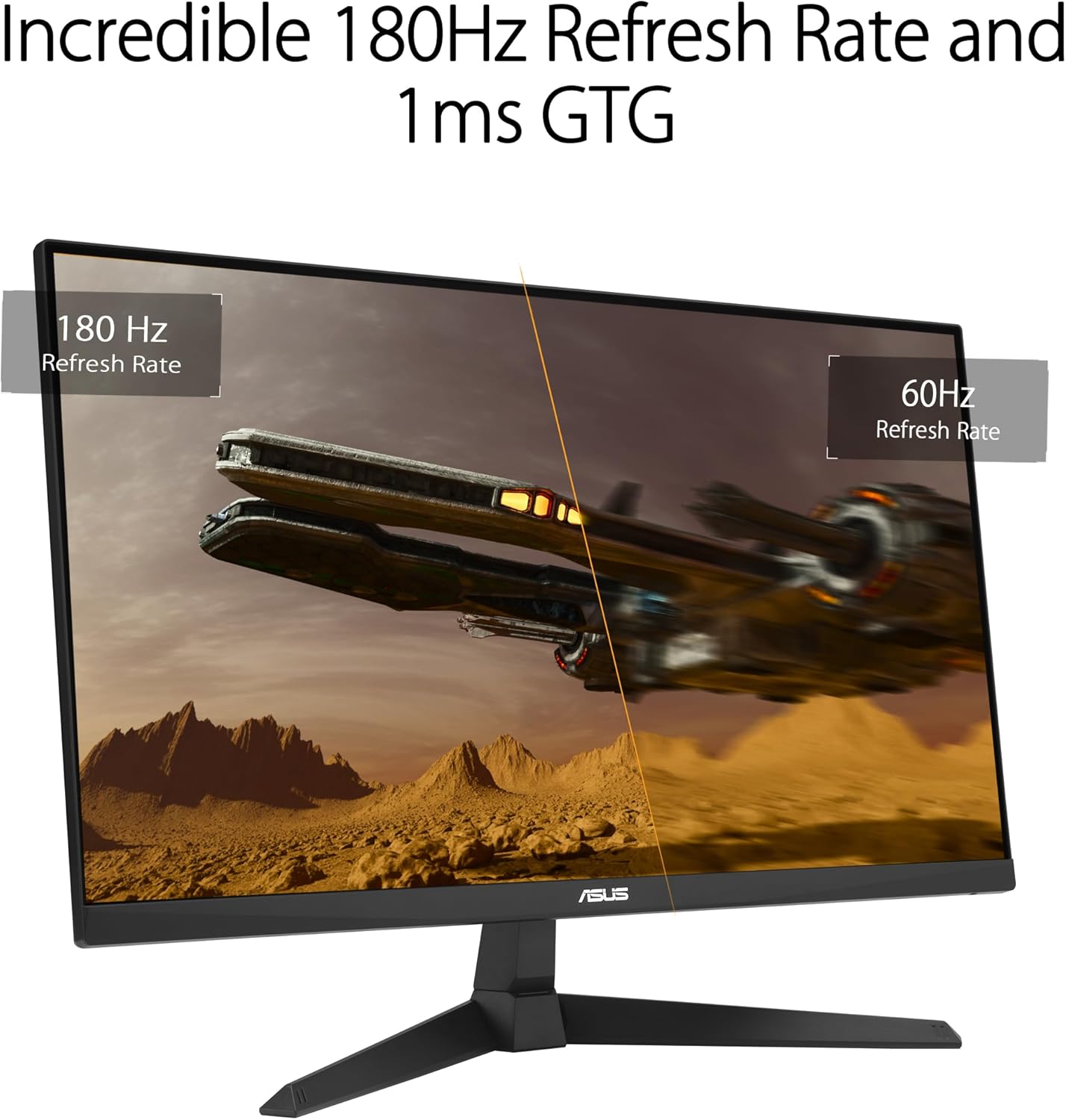 ASUS TUF Gaming 25” (24.5 viewable) 1080P Gaming Monitor (VG259Q3A) – FHD, 180Hz, 1ms, Fast IPS, Extreme Low Motion Blur, FreeSync, Variable Overdrive, Speakers, 99% sRGB, Shadow Boost 3yr Warranty - Image 4