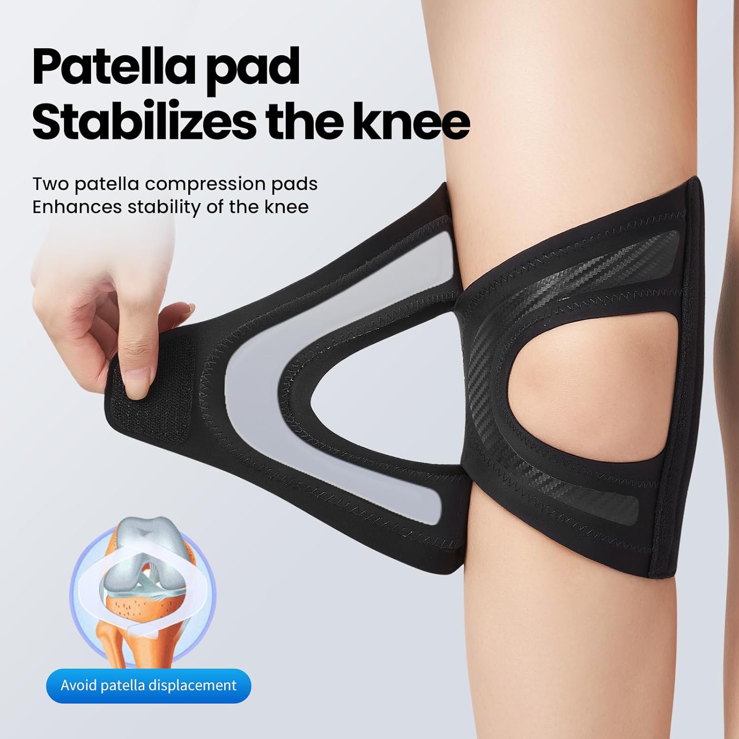 Galvaran Knee Brace for Women & Men, Relief Recovery Meniscus Tear, Arthritis Pain, ACL & MCL, Knee with Side Stabilizers,Adjustable Knee Support (Black, Medium) - Image 4