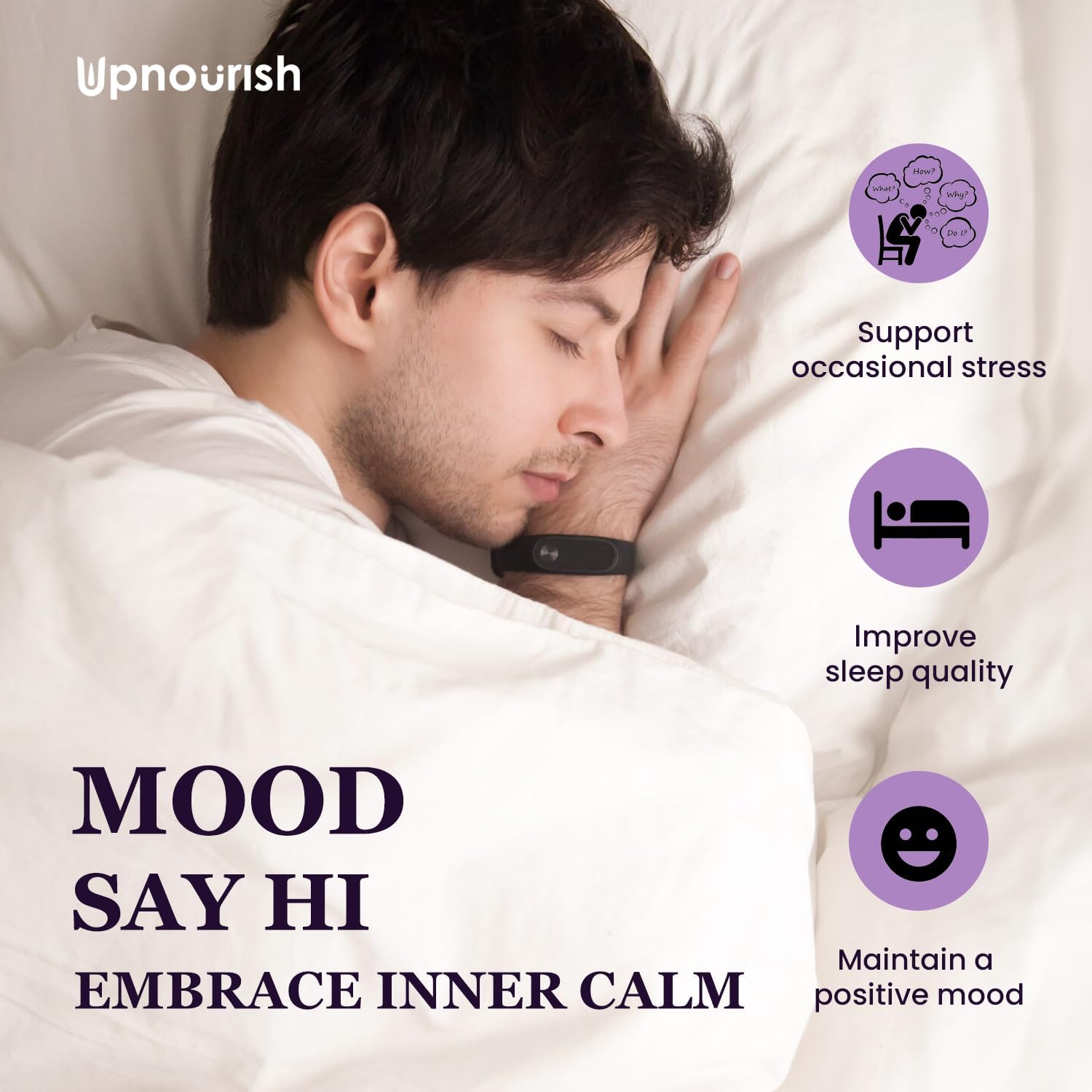 UpNourish Organic Ashwagandha Saffron Supplements with Probiotics - Stress Relief, Mood Enhancer, Calm Happy Pills Support Fatigue Focus Clarity with L-Theanine, Rhodiola, 30 Vegan Capsules - Image 8