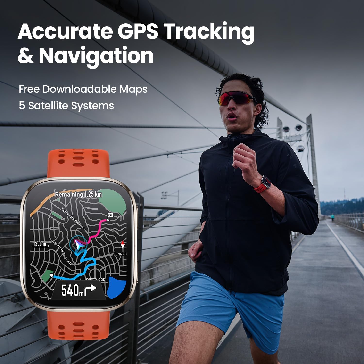Amazfit Bip 6 Smart Watch 46mm, 14 Day Battery, 1.97" AMOLED Display, GPS & Free Maps, AI, Bluetooth Call & Text, Health, Fitness & Sleep Tracker, 140+ Workout Modes, 5 ATM Water-Resistance, Charcoal - Image 5