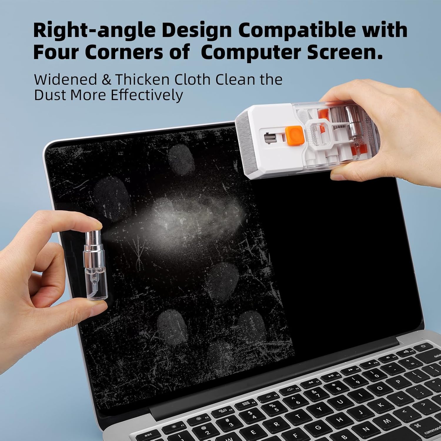 Keyboard Cleaning Kit Laptop Cleaner, 10-in-1 Computer Screen Cleaning Brush Tool, Multi-Function PC Electronic Cleaner Kit Spray for iPad iPhone Pro, Earbuds, Camera Monitor, All-in-one with Patent - Image 5