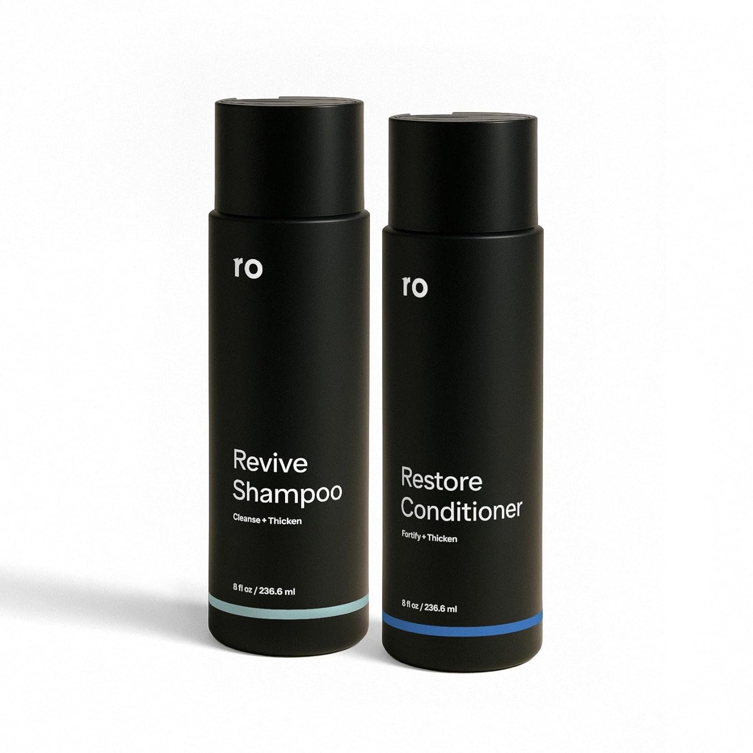 Roman Men's Revive Shampoo & Restore Conditioner Duo | Exfoliates, Clarifies, Fortifies & Moistruizes for Thicker Looking Hair, Made Without Sulfates, Parabens, or Phthalates | 8 fl oz (Pack of 2) - Image 2