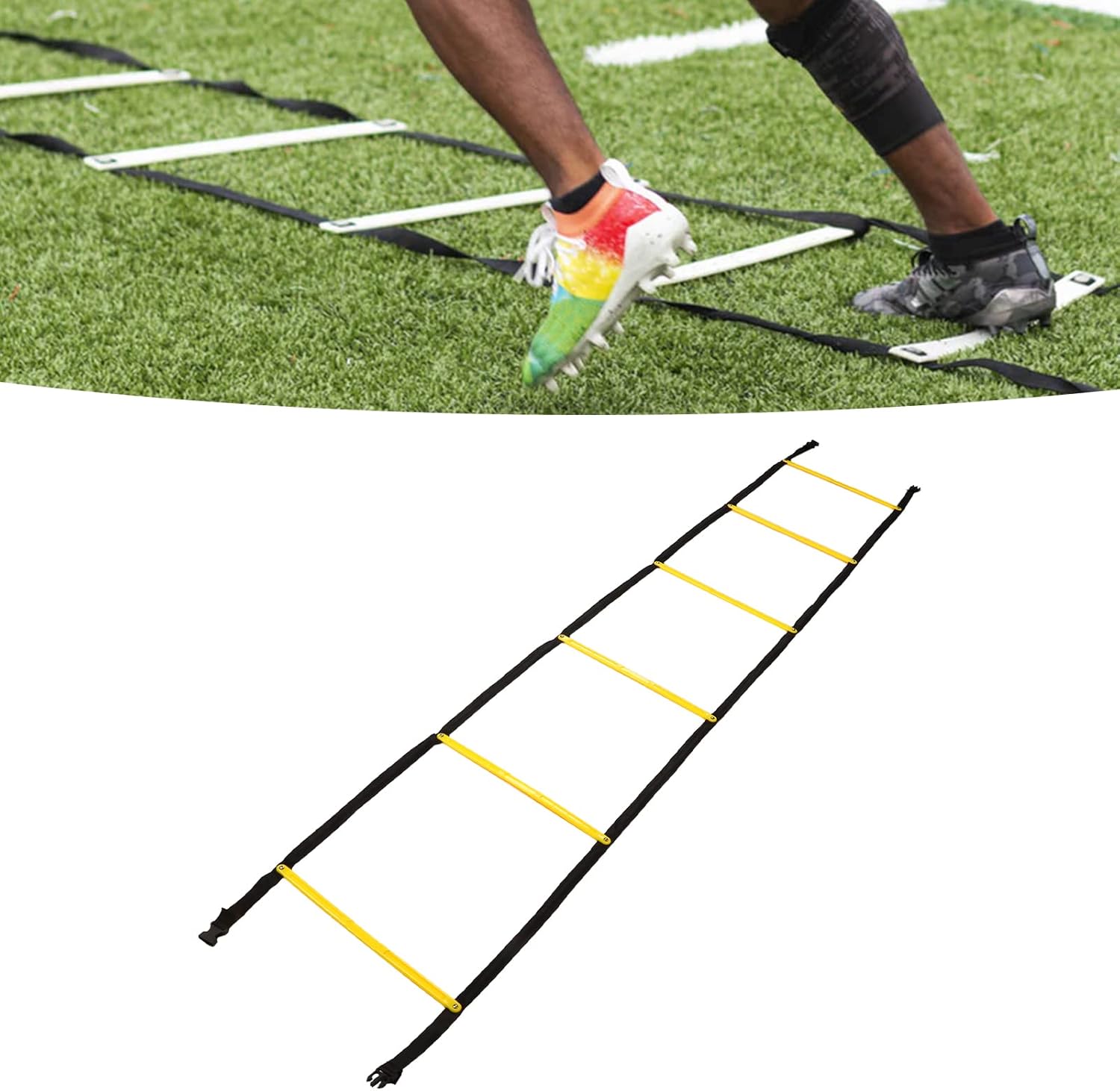 Restokki Speed Agility Training Ladder 2.6m Fixed Agility Ladder Speed Training Equipment for Football Basketball - Image 10