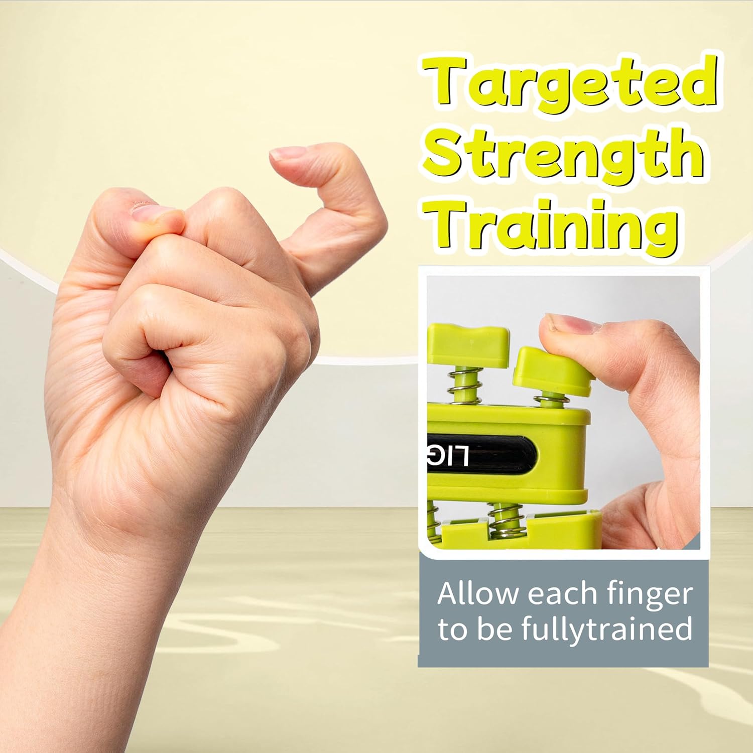 Grip Strength Trainer, Finger Strength Trainer for Grip Strength Training for Fingers, Wrists, and Hands for Home, Office, Gym, Climbing, Athletes, Musicians, and Therapy - Image 8