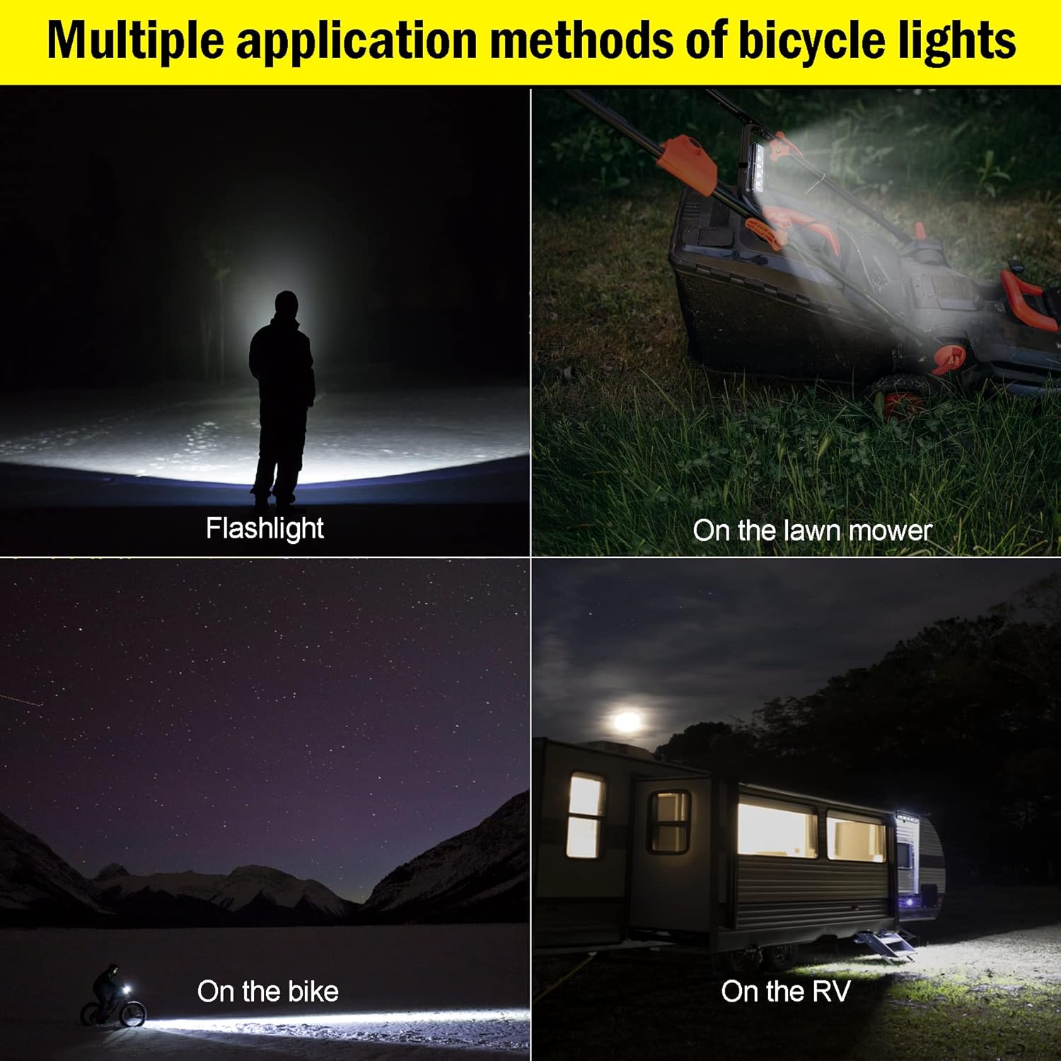 Best Bike Lights 2600 Lumen, 5 LED Bicycle Light with High Beam Low Beam, Best Bike Lights for Night Riding, USB-C Rechargeable Bike Headlight, Waterproof Bicycle Lights, Power Bank Function - Image 8