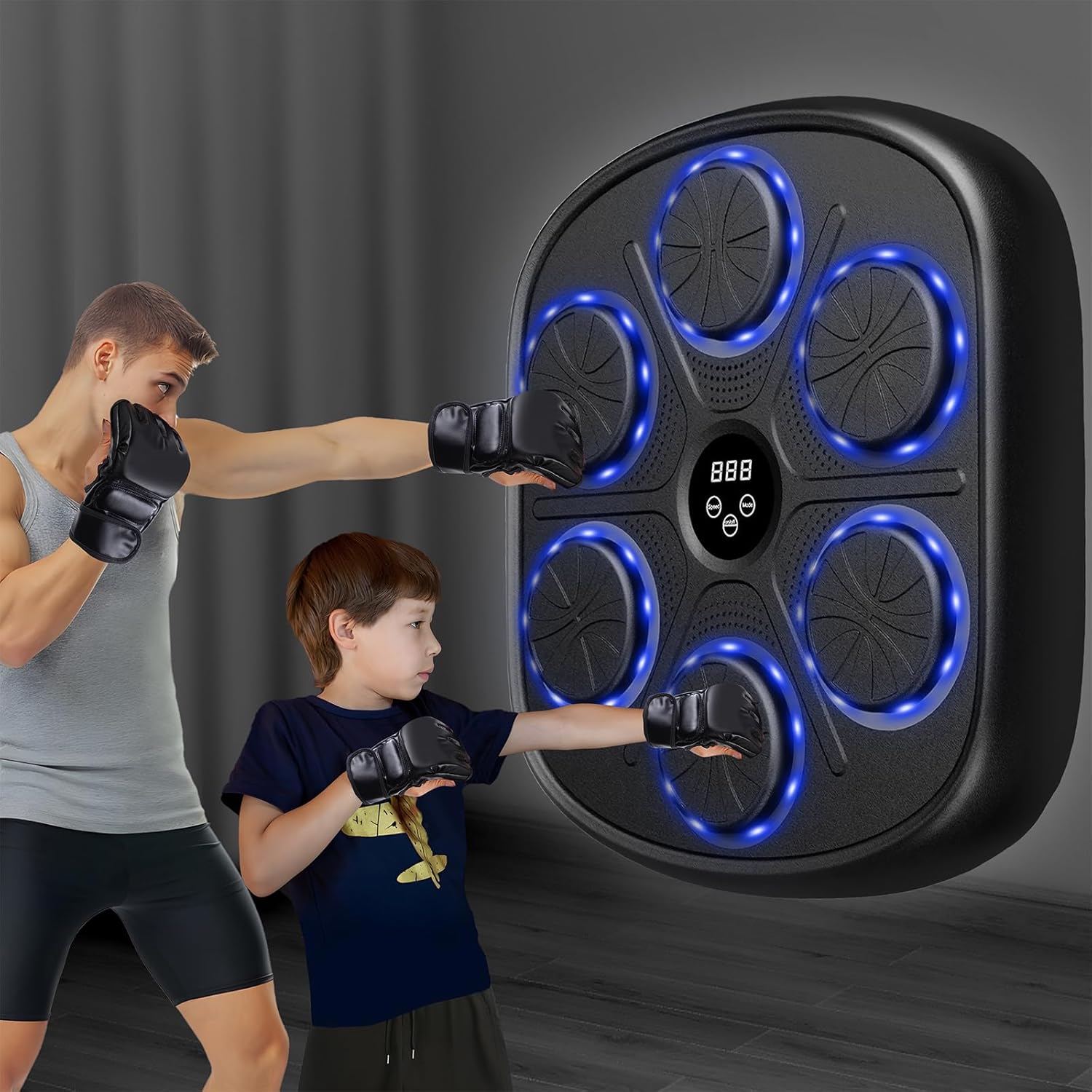 Music Boxing Machine for Adults, Smart Bluetooth Music Punching Machine with Boxing Gloves, Boxing Machine Wall Mounted Music, 9 Modes and 9 Speeds for Home, Office and Gym - Image 3