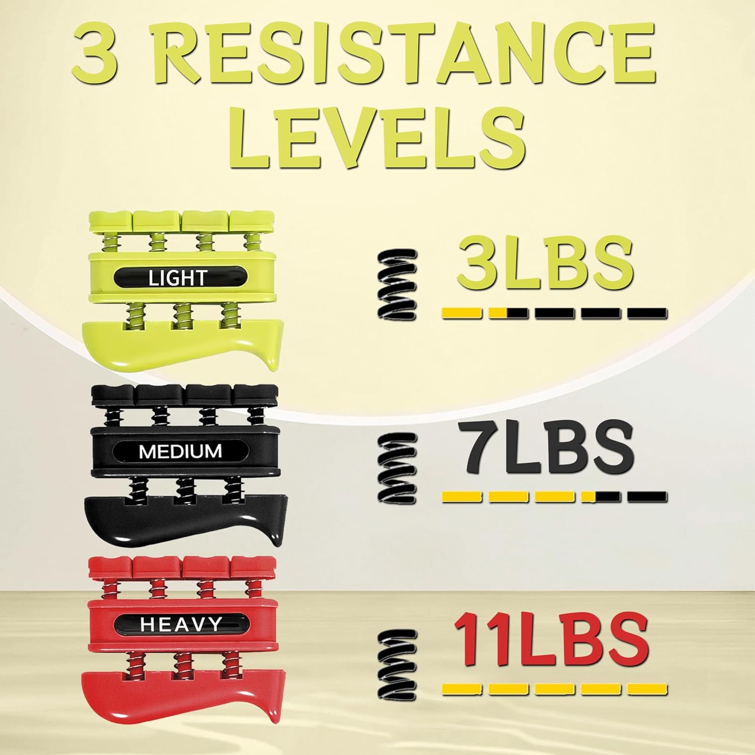 Grip Strength Trainer, Finger Strength Trainer for Grip Strength Training for Fingers, Wrists, and Hands for Home, Office, Gym, Climbing, Athletes, Musicians, and Therapy - Image 5