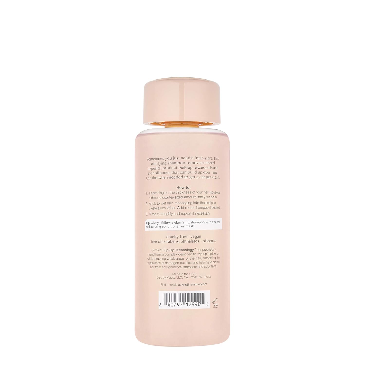 Kristin Ess Deep Clean Clarifying Shampoo for Oily Hair & Build Up | Detox Purifying + Cleansing Oily Hair Treatment - Sulfate Free + Vegan - Product for Thick, Curly + Color Treated Hair - Image 3