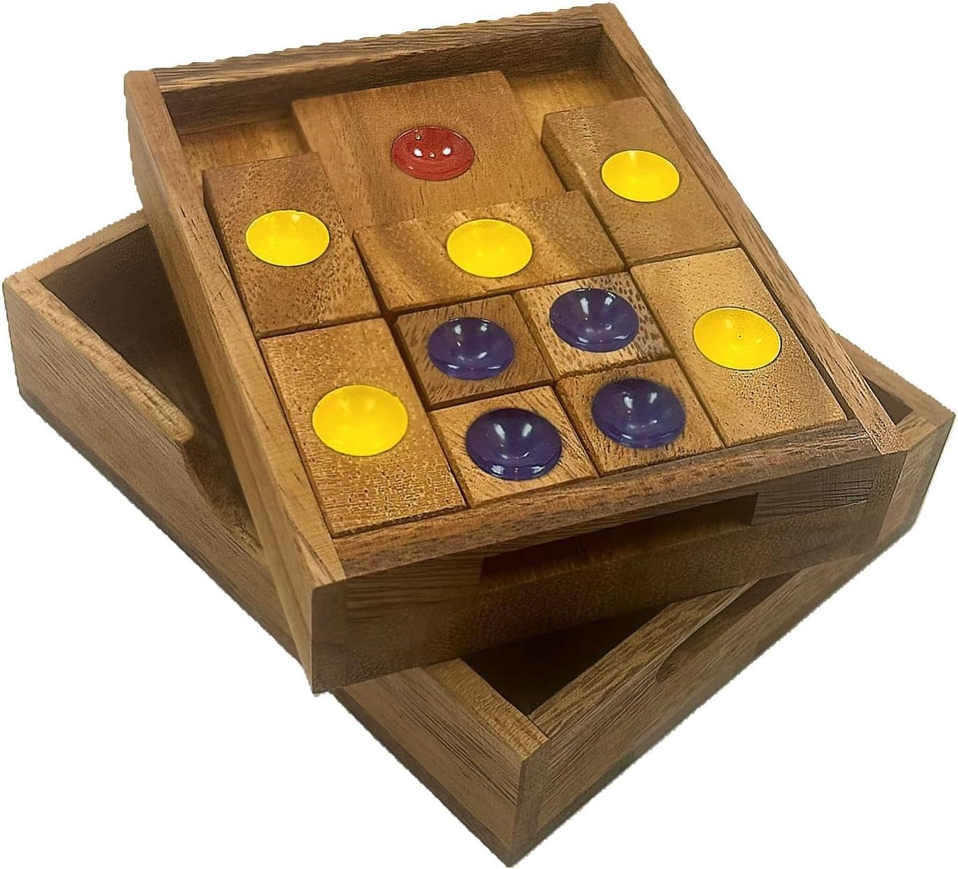 Towards Freedom Wooden IQ Sliding Block Klotski Brain Teaser Puzzle - Travel Game Gift - Image 8