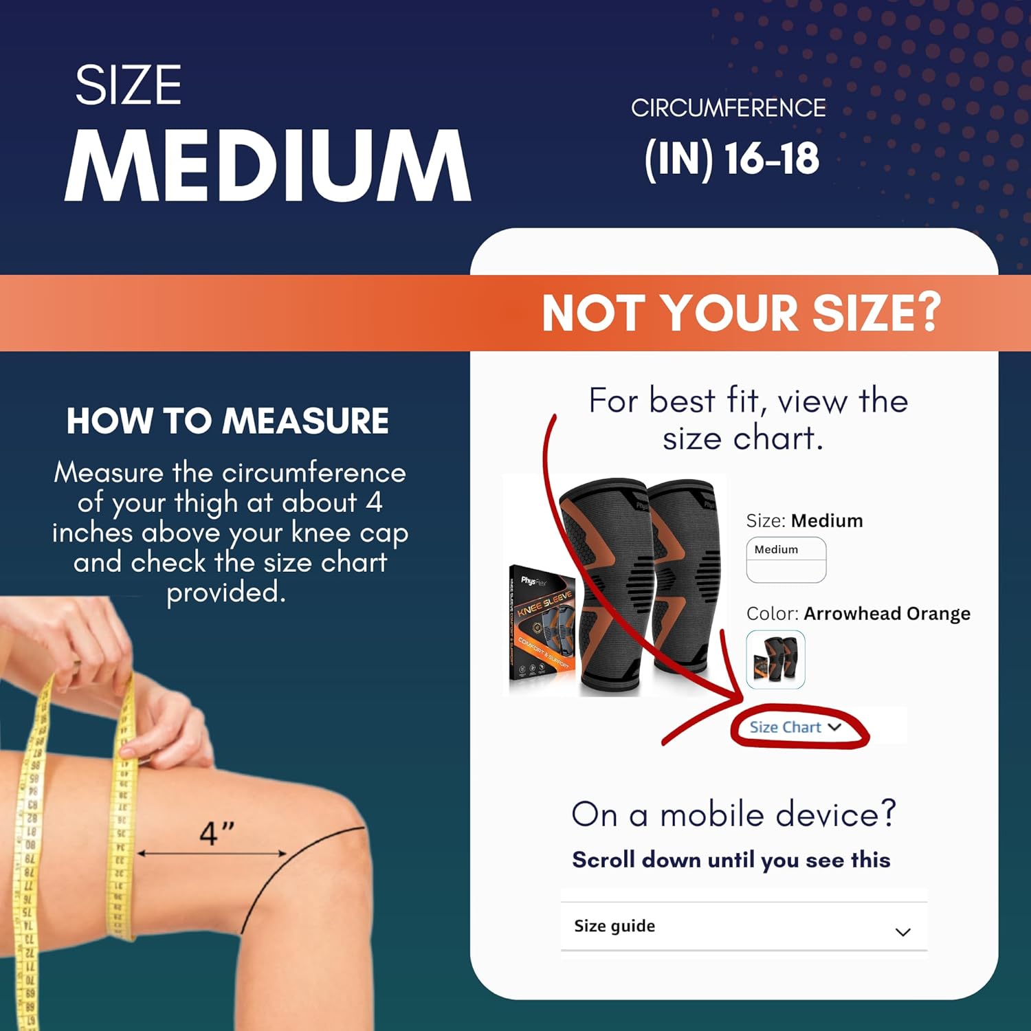 Knee Brace for Pain Relief - 2 Pack Knee Sleeves for Men and Women - Support for Weightlifting, Gym, Workout, Volleyball - Meniscus Tear, ACL, Arthritis - Image 3