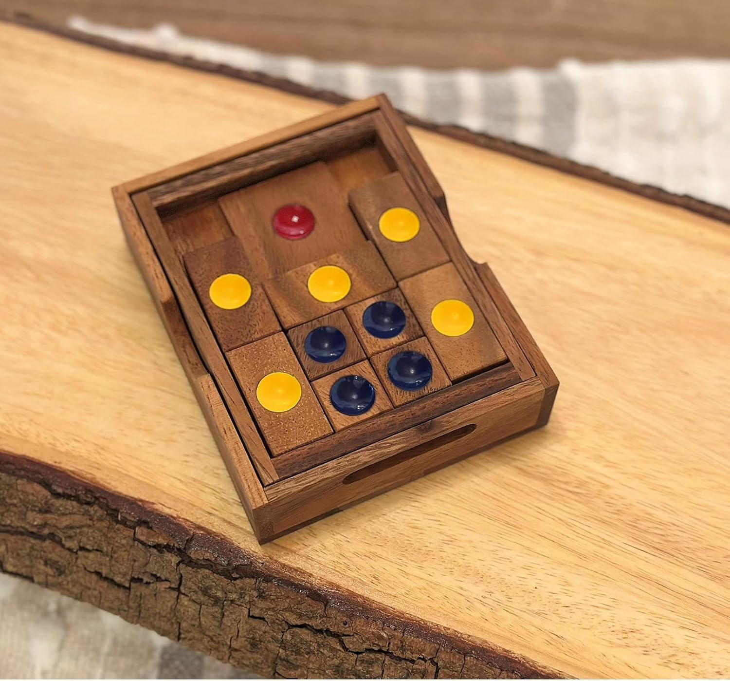 Towards Freedom Wooden IQ Sliding Block Klotski Brain Teaser Puzzle - Travel Game Gift - Image 5