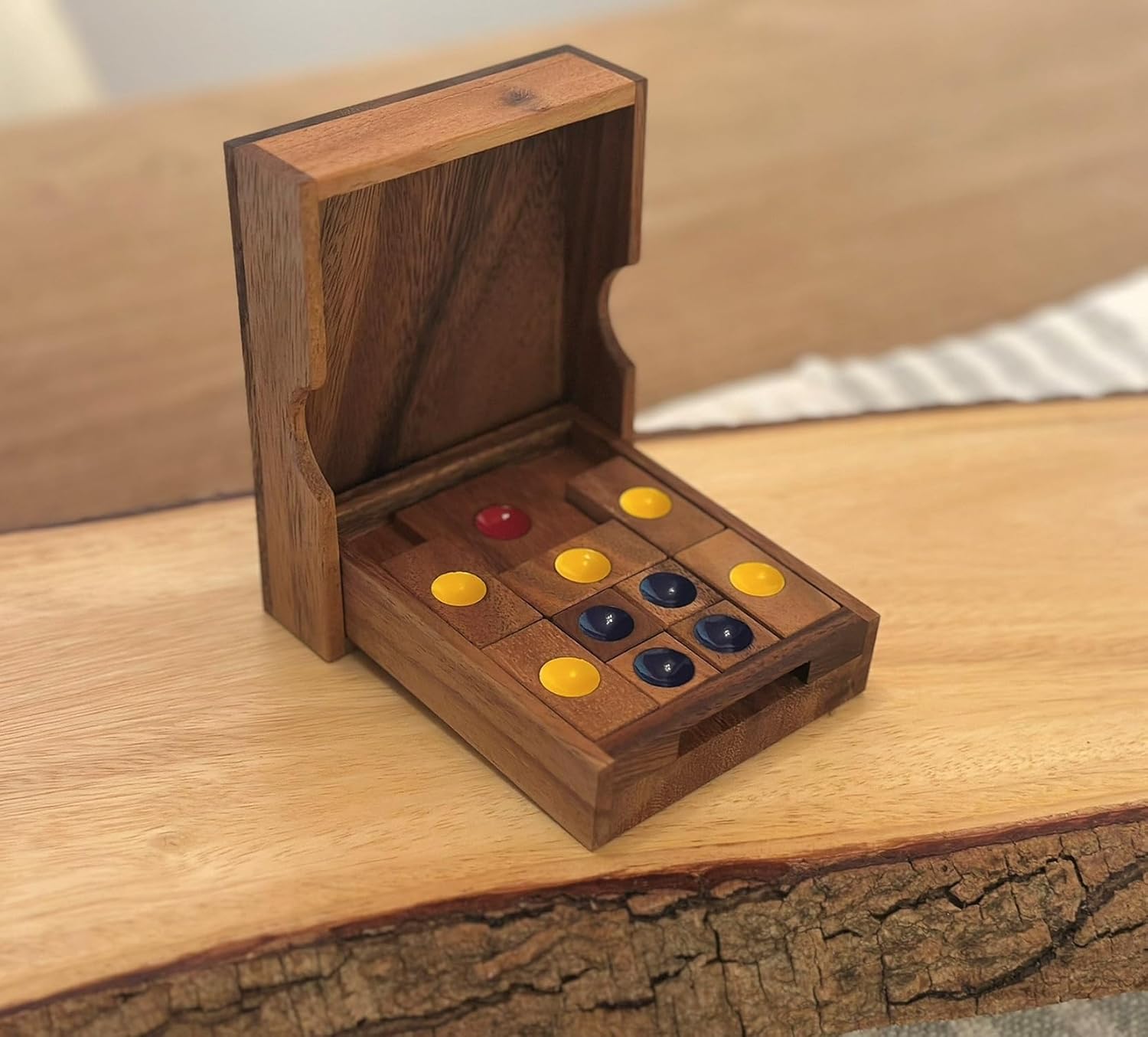 Towards Freedom Wooden IQ Sliding Block Klotski Brain Teaser Puzzle - Travel Game Gift - Image 6