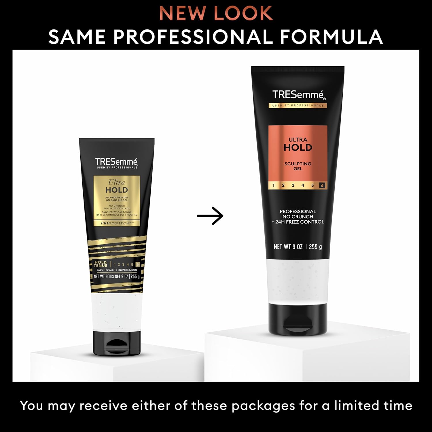 TRESemmé Alcohol-Free Gel Ultra Hold for 24H Frizz Control, with Pro Lock Technology, 9 oz - Image 4