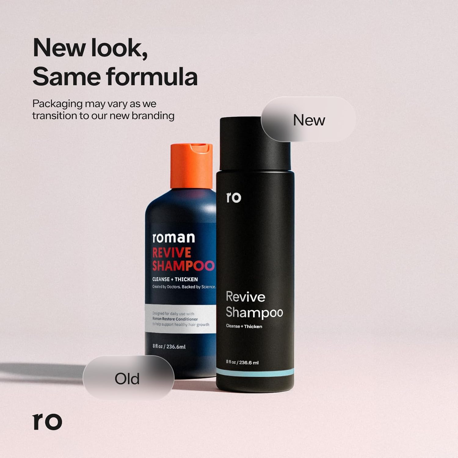 Roman Men's Revive Shampoo & Restore Conditioner Duo | Exfoliates, Clarifies, Fortifies & Moistruizes for Thicker Looking Hair, Made Without Sulfates, Parabens, or Phthalates | 8 fl oz (Pack of 2) - Image 7